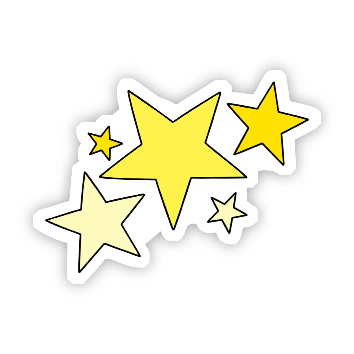 Yellow Stars Aesthetic Sticker
