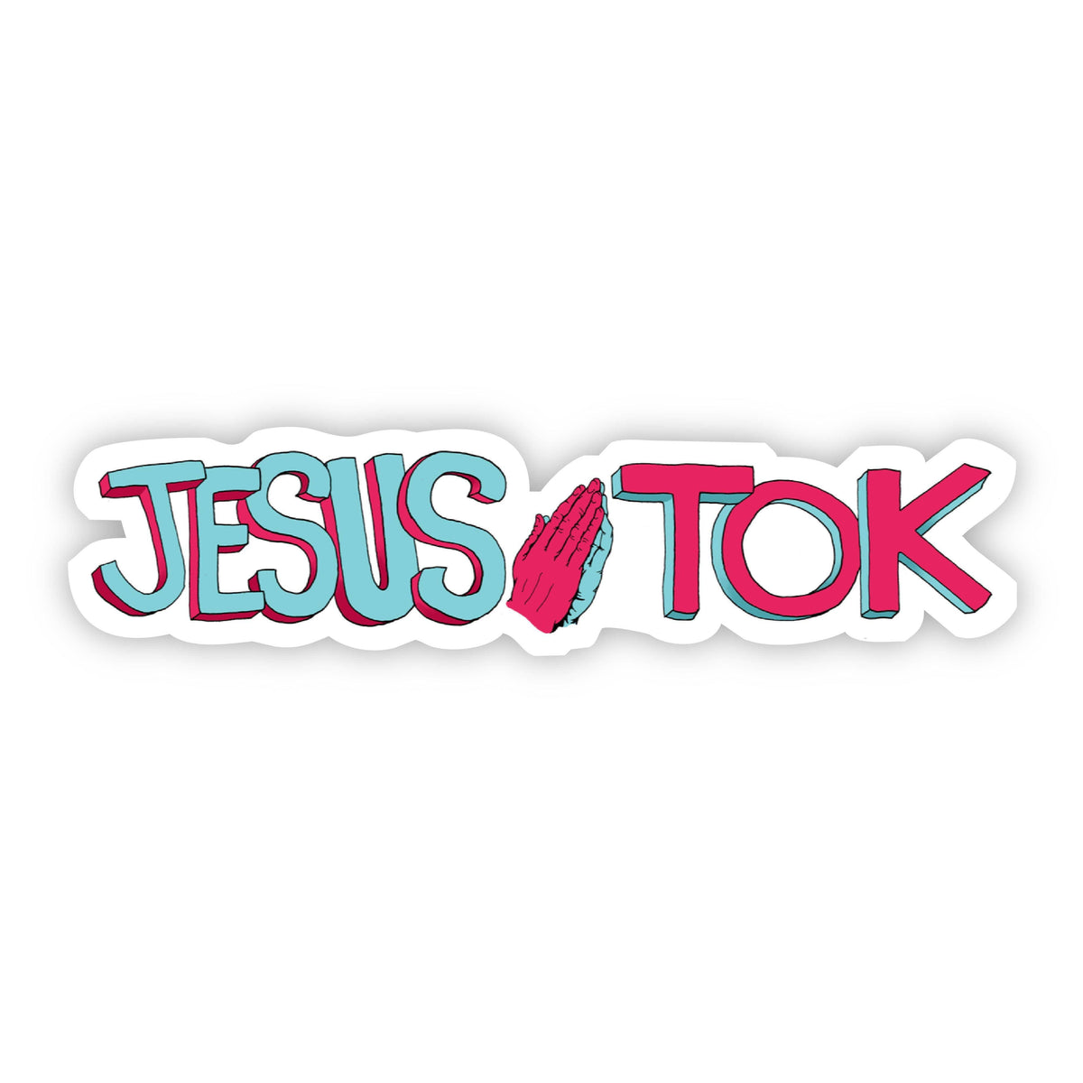 Jesus Multicolor Sticker