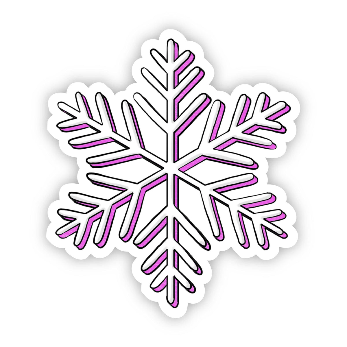 C122 Mini Snowflakes – Violette Stickers