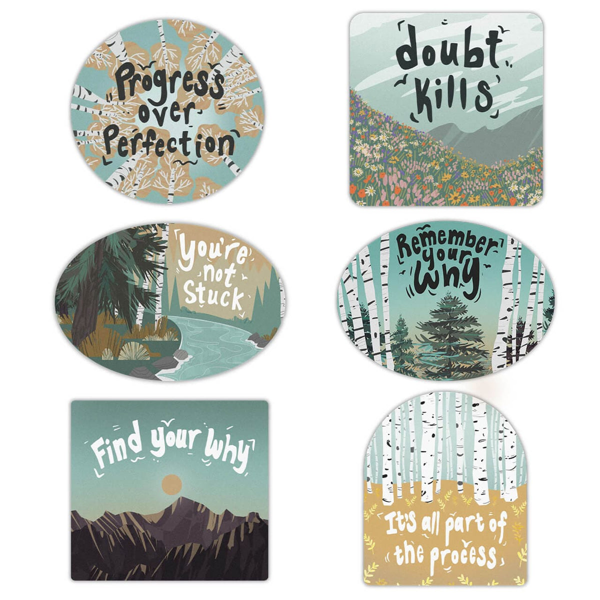 Remember Your Why Sticker 6 Pack Big Moods