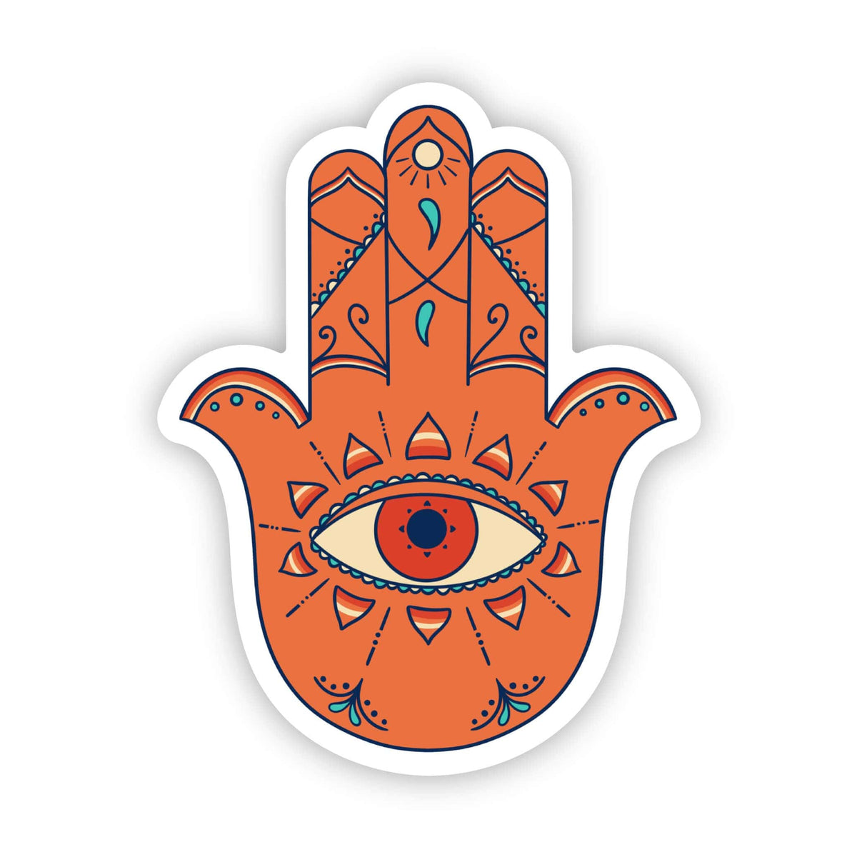 Protection Evil Eye With Hamsa Sticker – Big Moods