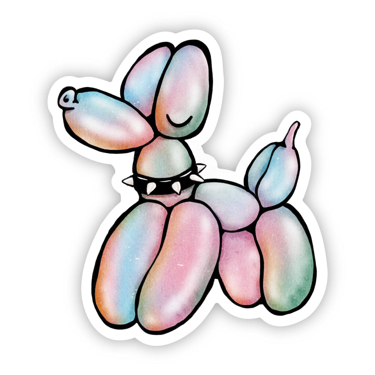 Balloon Dog Multicolor Sticker – Big Moods