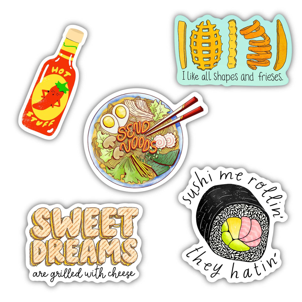 Food Pun Stickers 11 Pack
