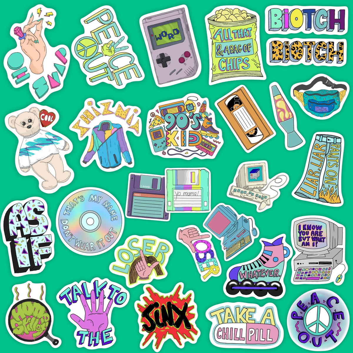 90s Sticker Mega Pack