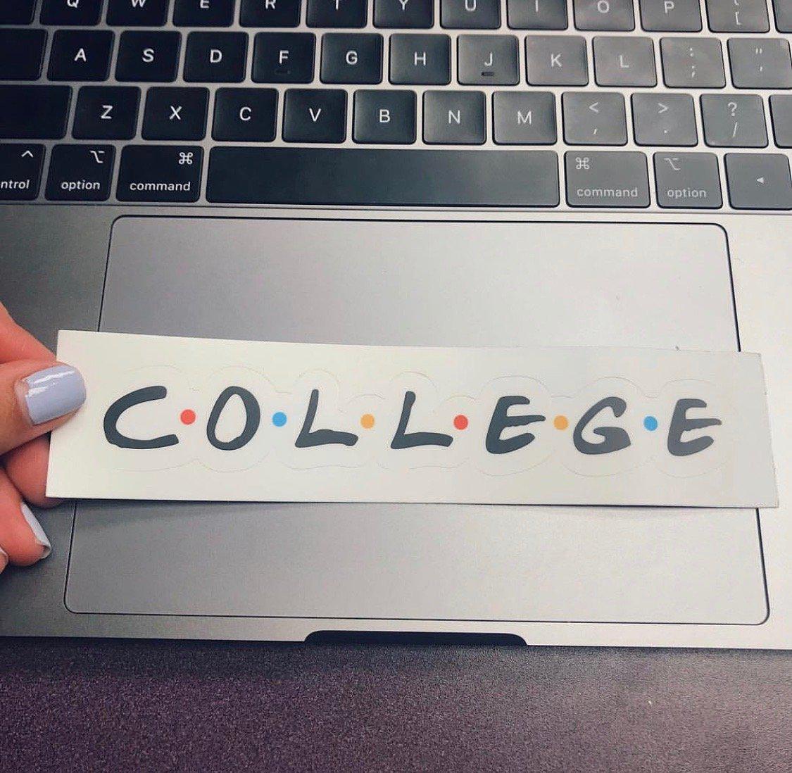 Collgiate Loop Sticker College Student Stickers – Big Moods