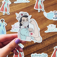 Nurse Cap Sticker – Big Moods