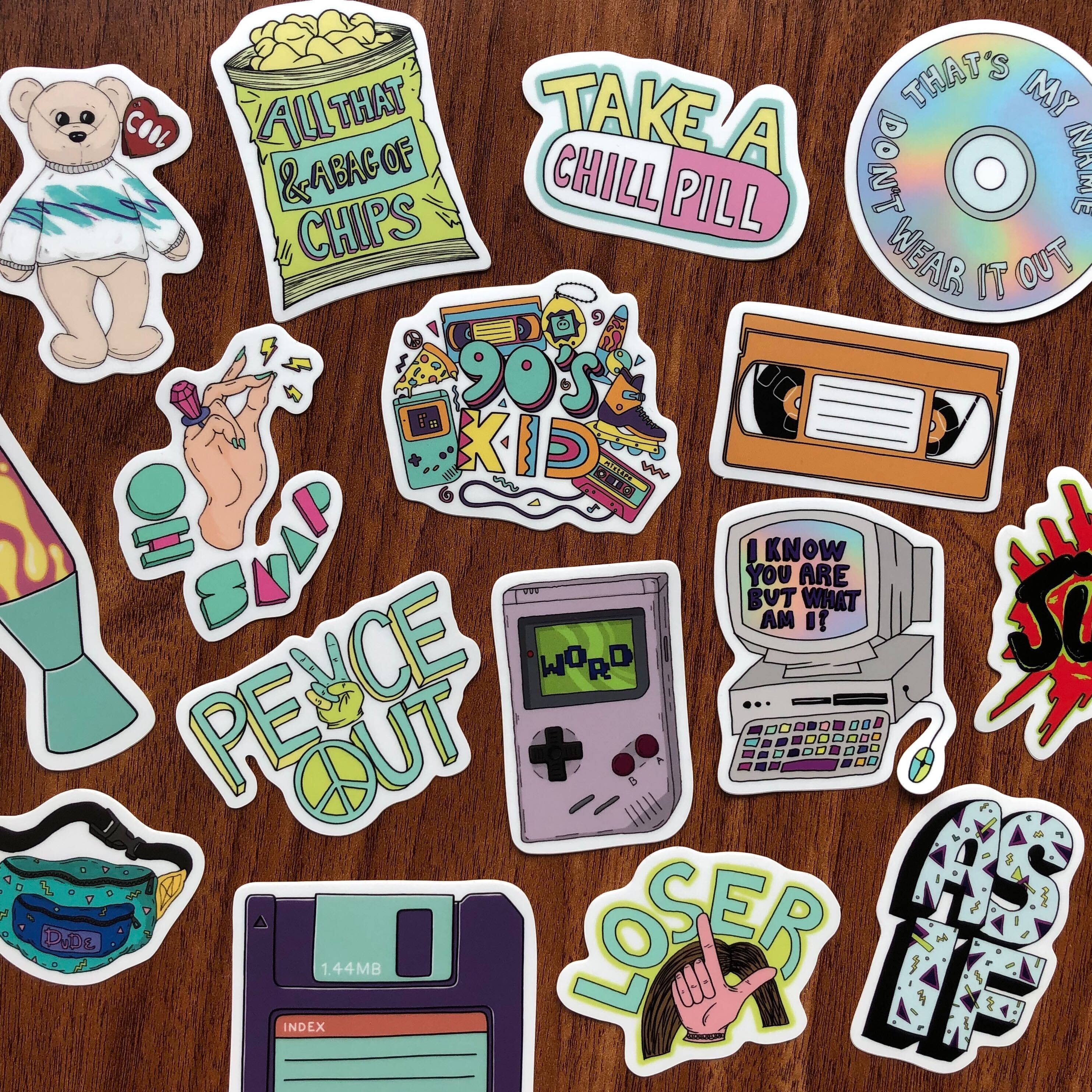 90s Stickers – Big Moods