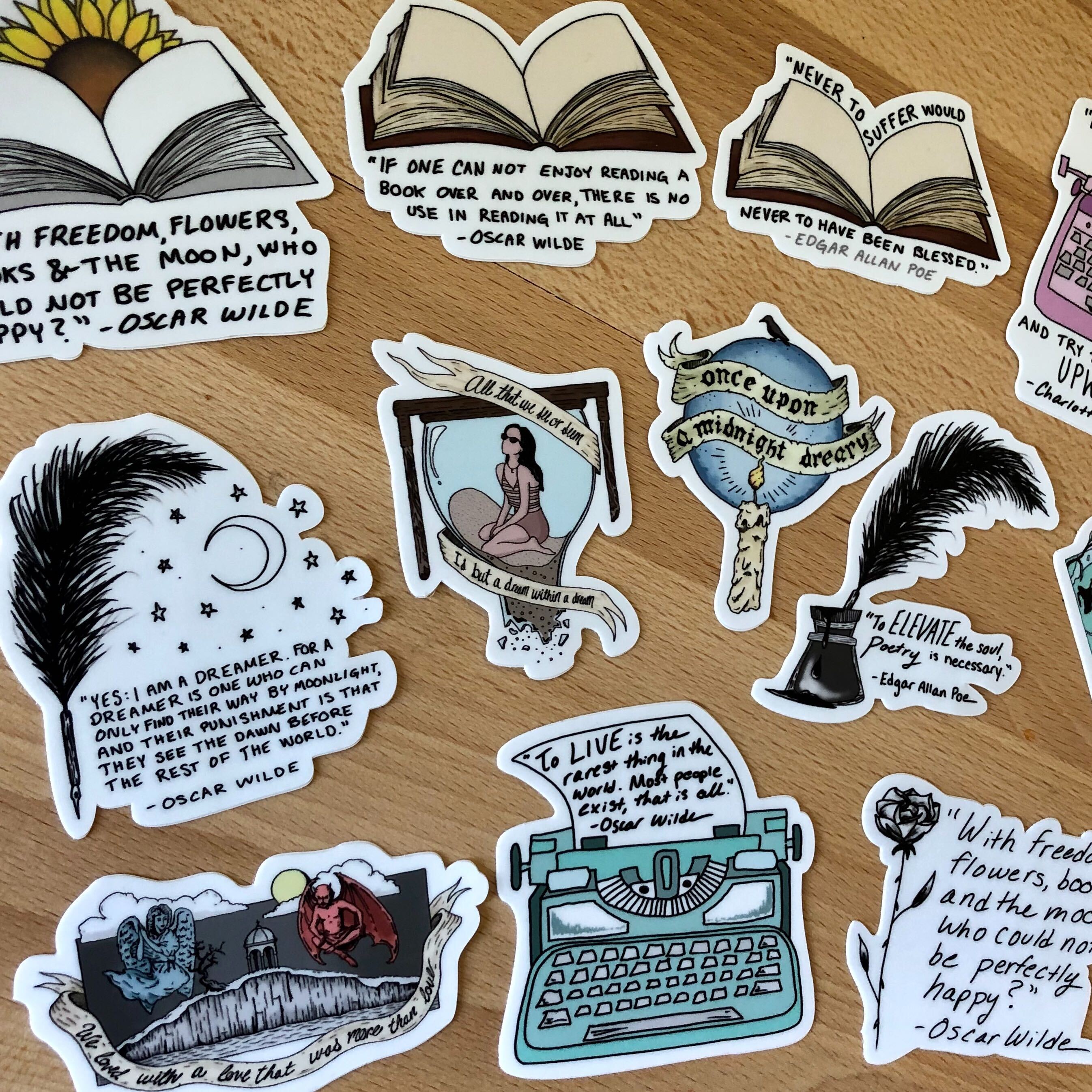 Book Stickers & Literary Stickers