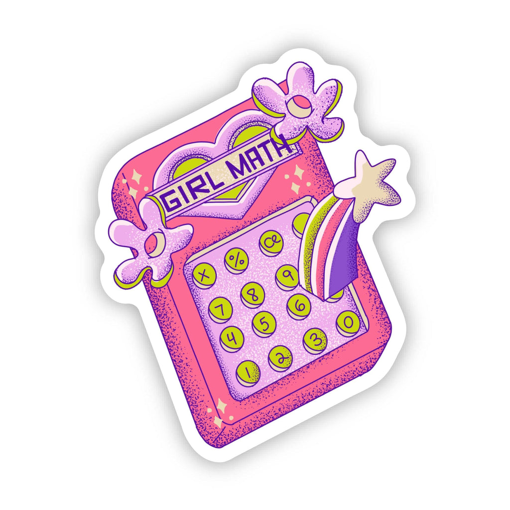 Pink Math Stickers Design Pink Aesthetic Stickers – Big Moods