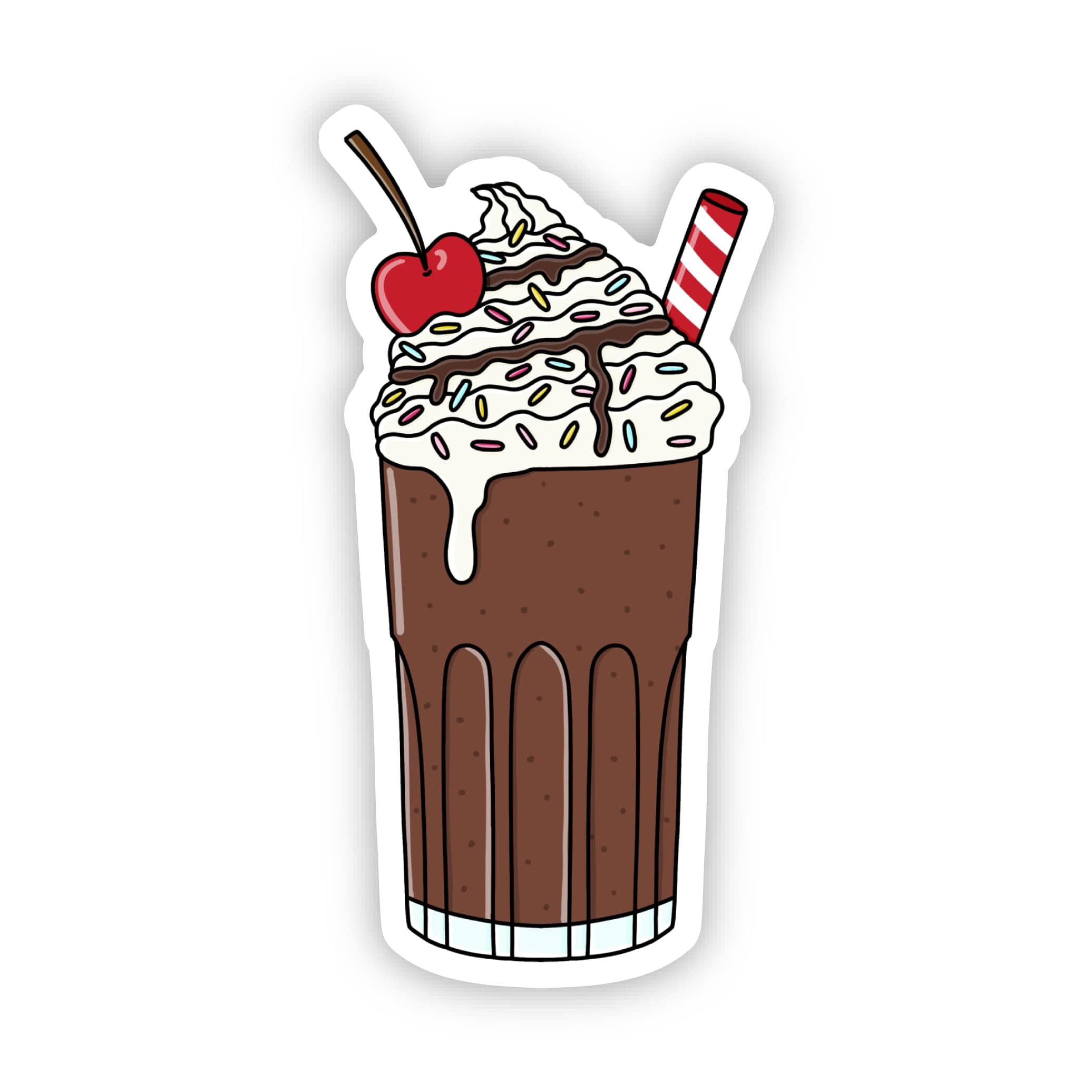 Chocolate Milkshake Sticker – Big Moods