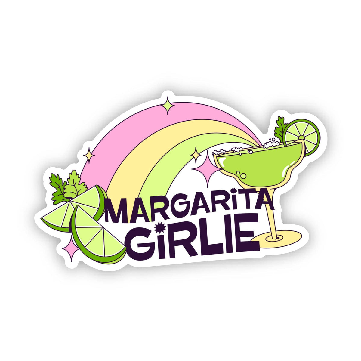 Margarita Girlie Cocktail Sticker – Big Moods