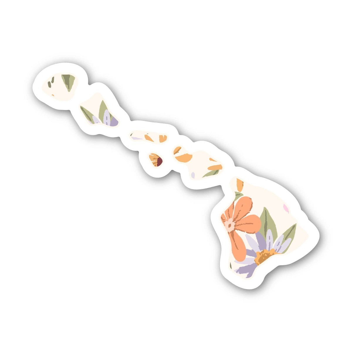 Hawaii Floral Pattern Sticker – Big Moods