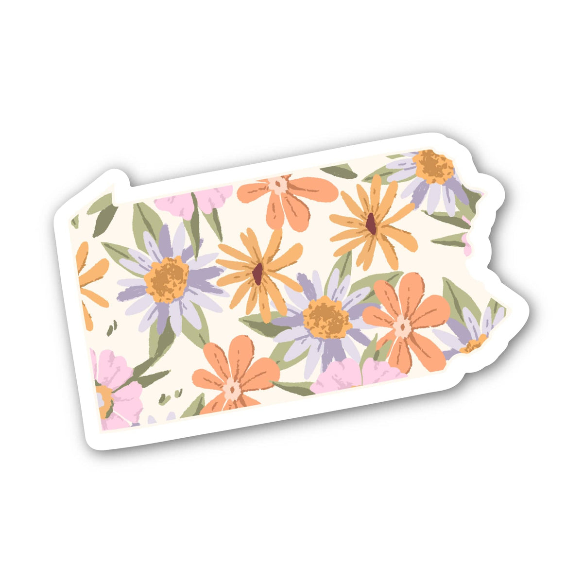 Pennsylvania Floral Pattern Sticker – Big Moods