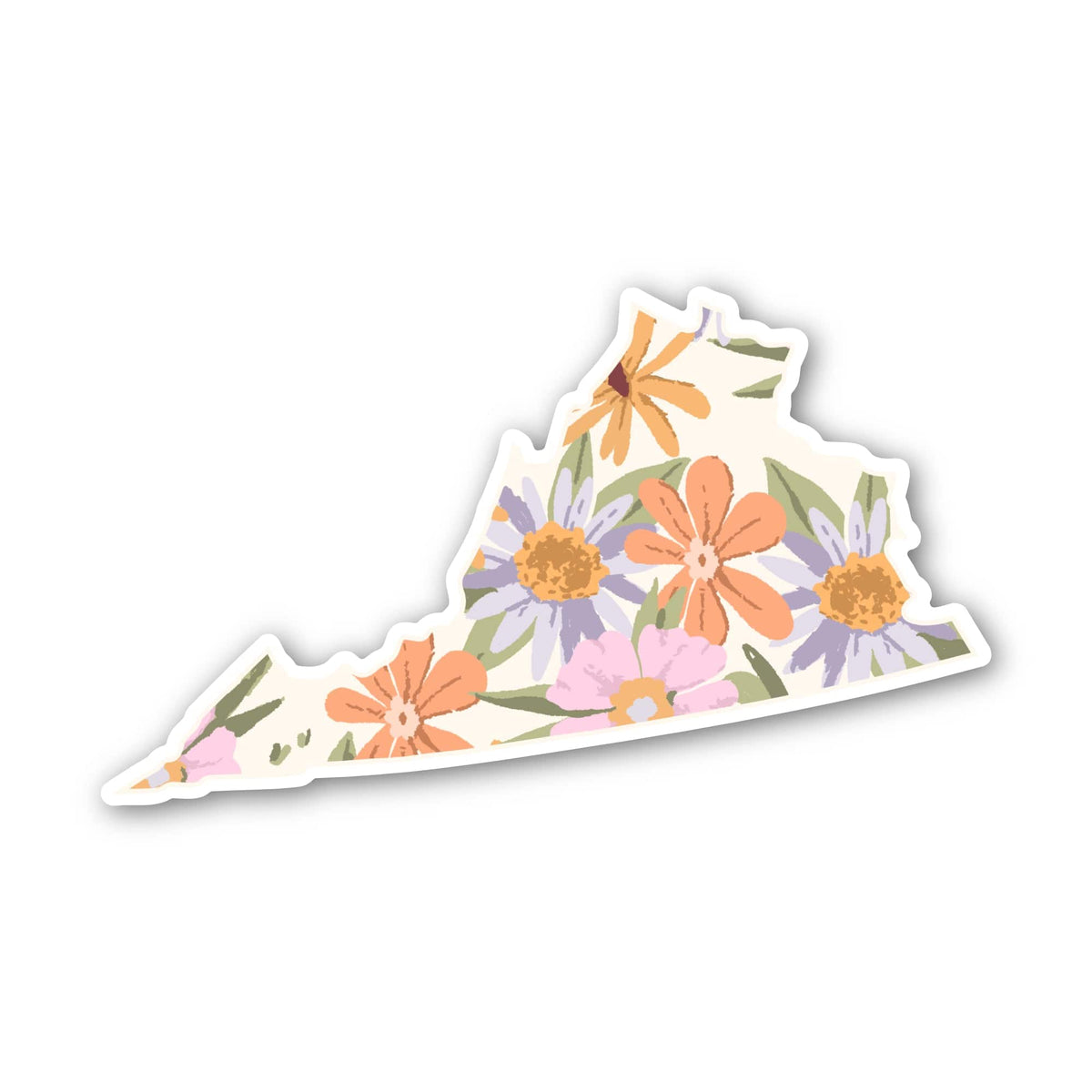 Virginia Floral Pattern Sticker – Big Moods