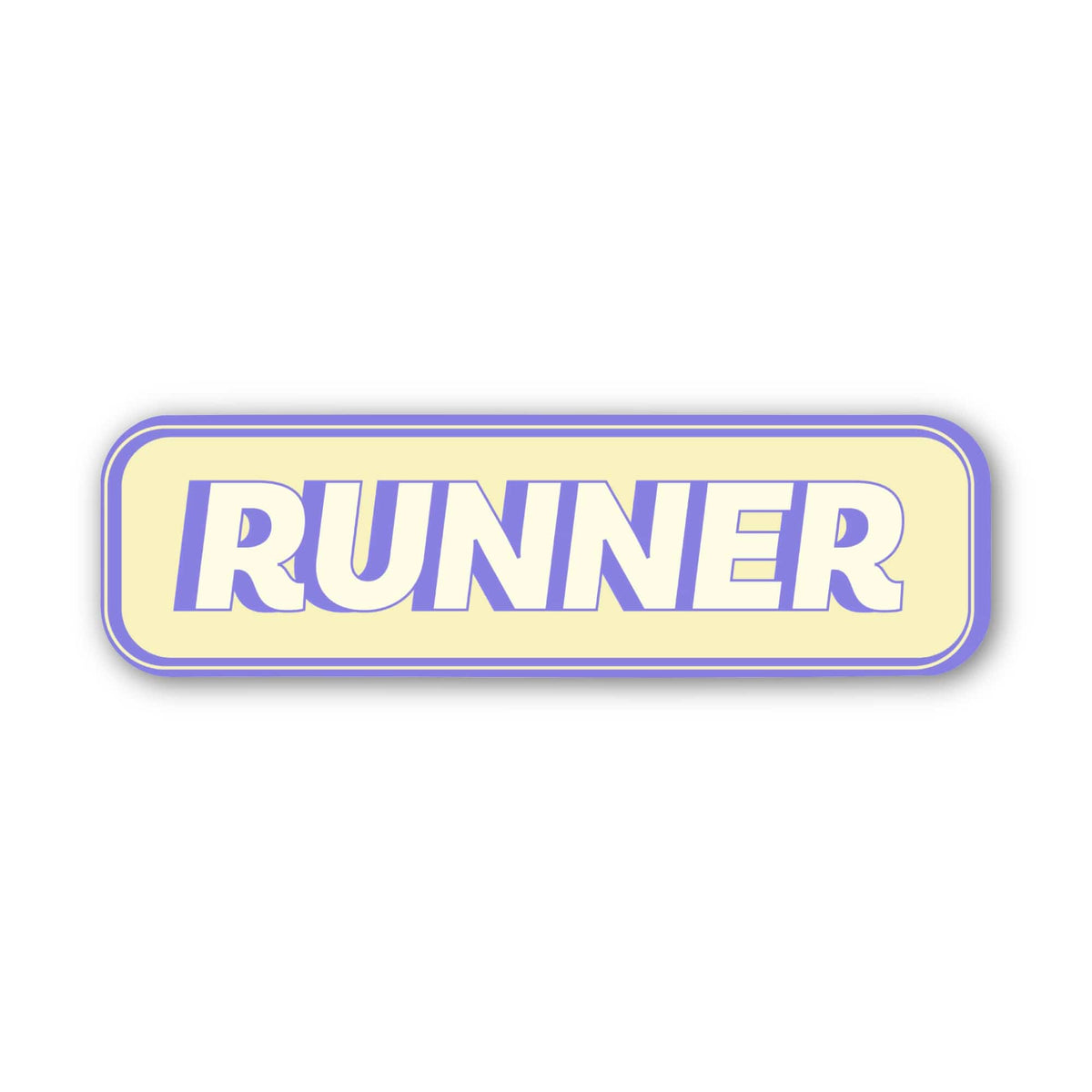 Runner Text Sticker – Big Moods