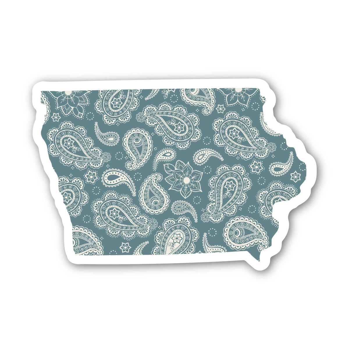 Iowa Paisley Pattern Sticker – Big Moods