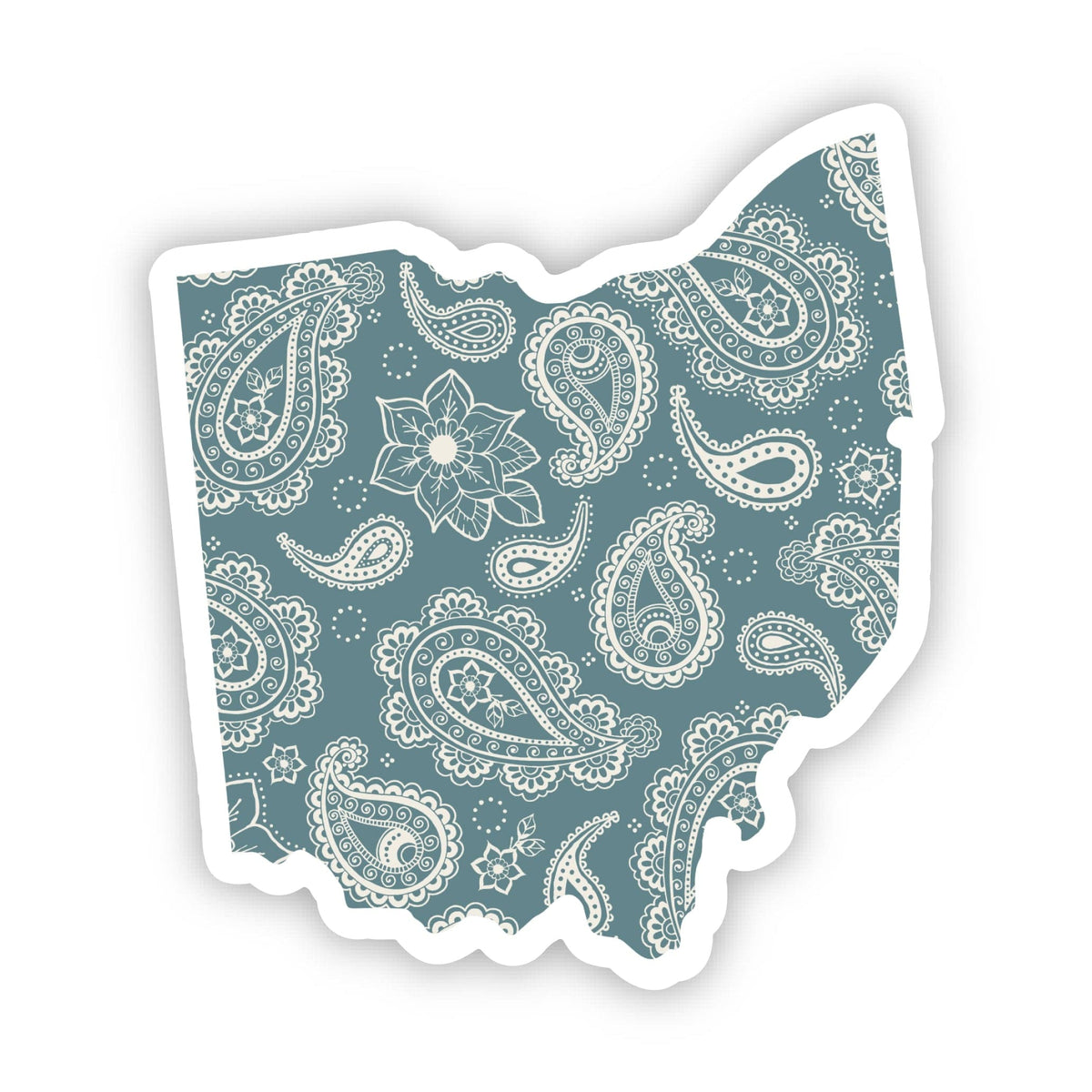 Ohio Paisley Pattern Sticker – Big Moods