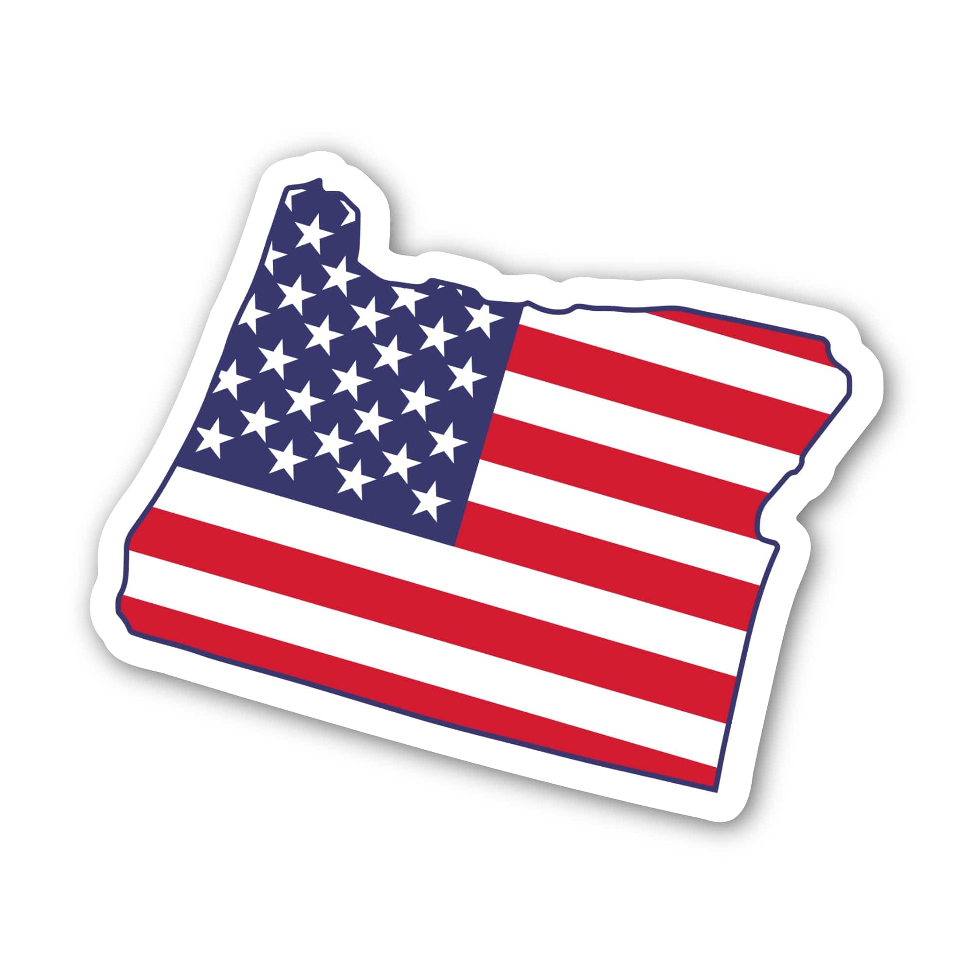 Oregon Flag Map Sticker Oregon USA Flag Pattern Sticker – Big Moods