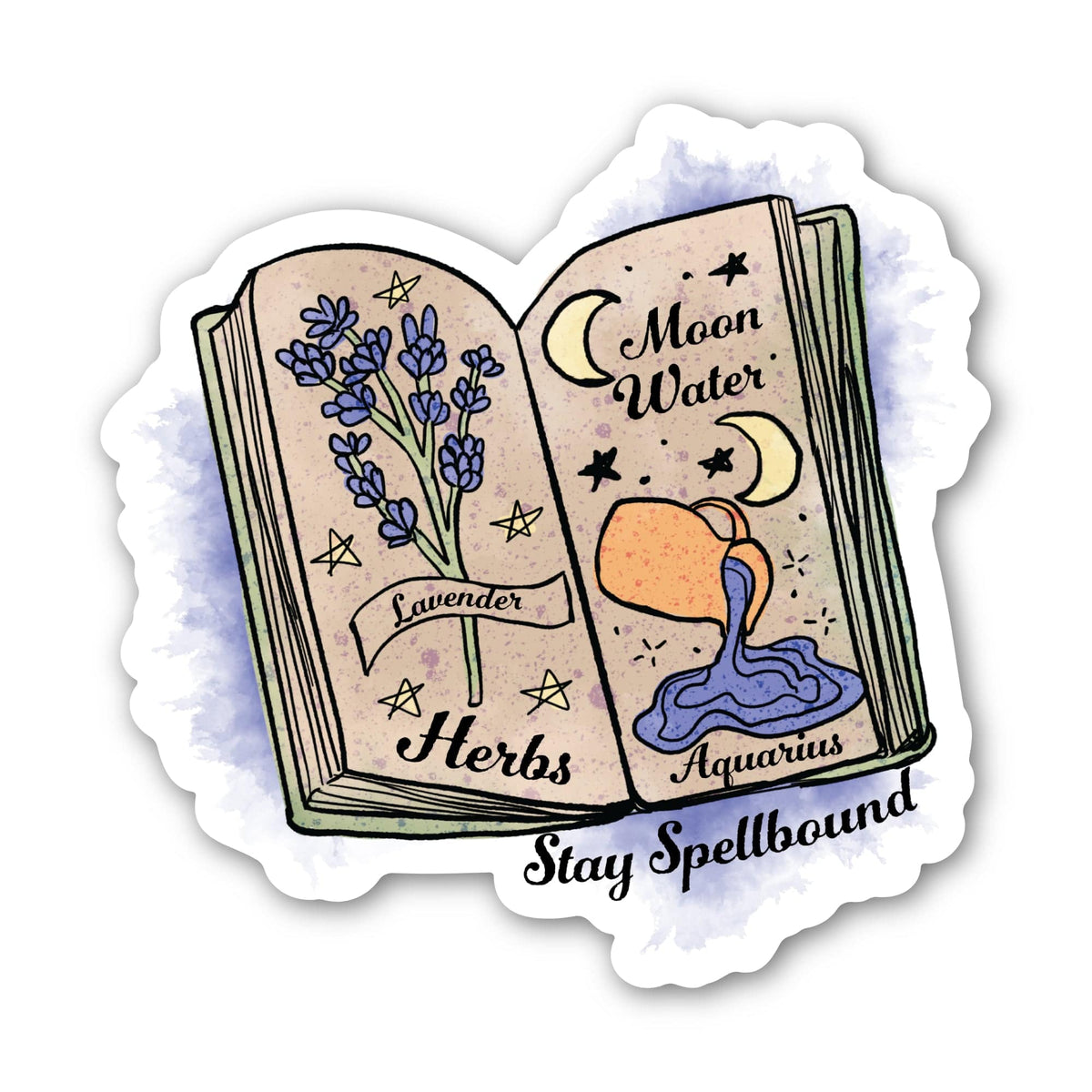 Stay Spellbound Book of Spells Sticker – Big Moods