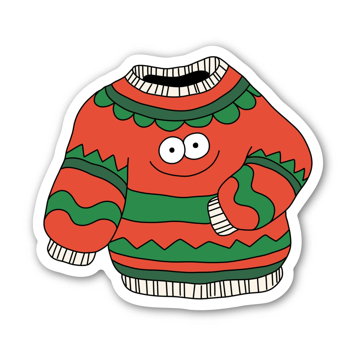 Christmas Sweater Sticker – Big Moods