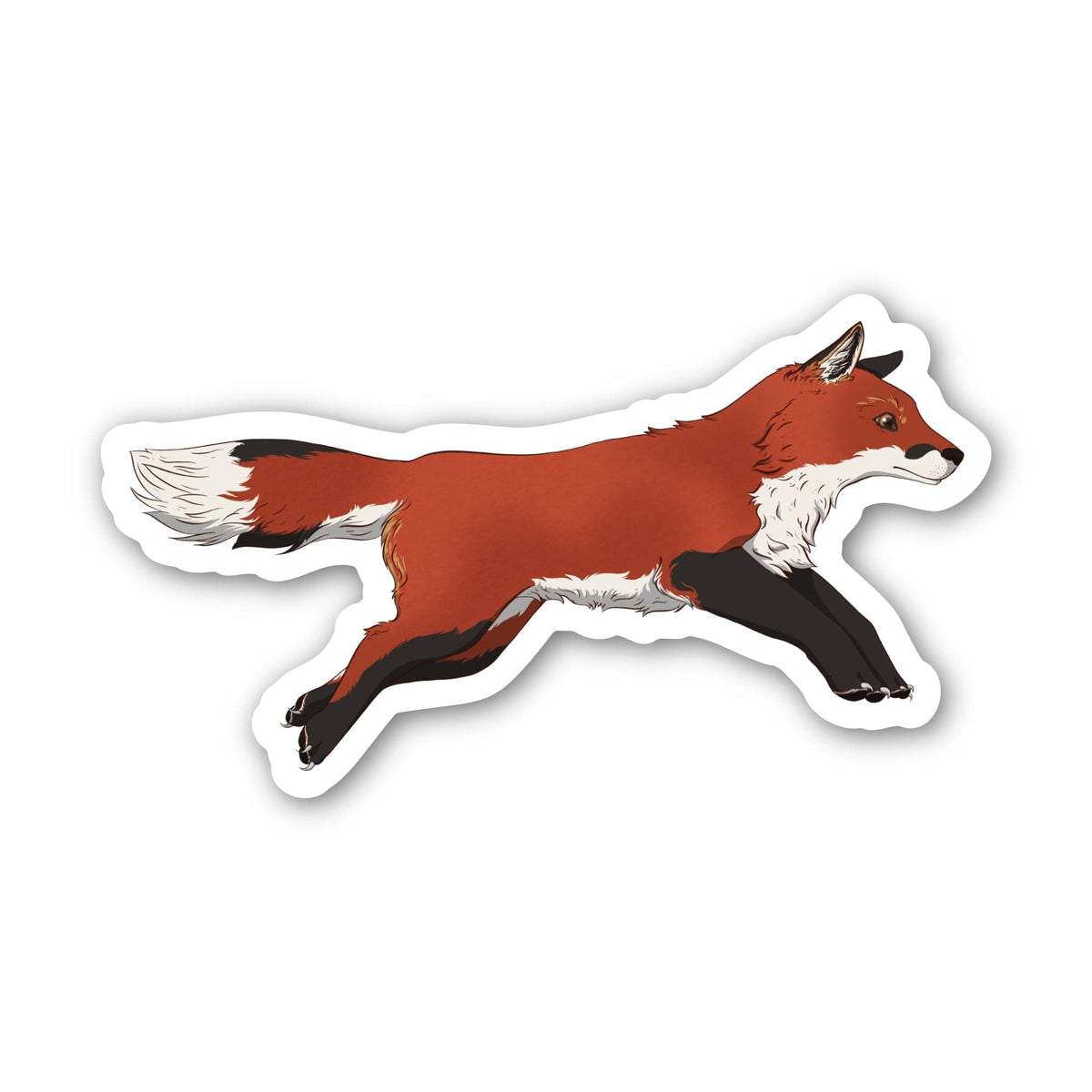 Fox Jumping Sticker – Big Moods