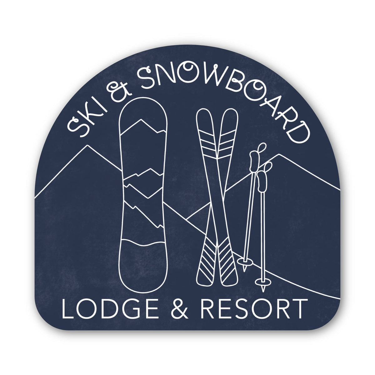 Ski & Snowboard Lodge & Resort Sticker – Big Moods