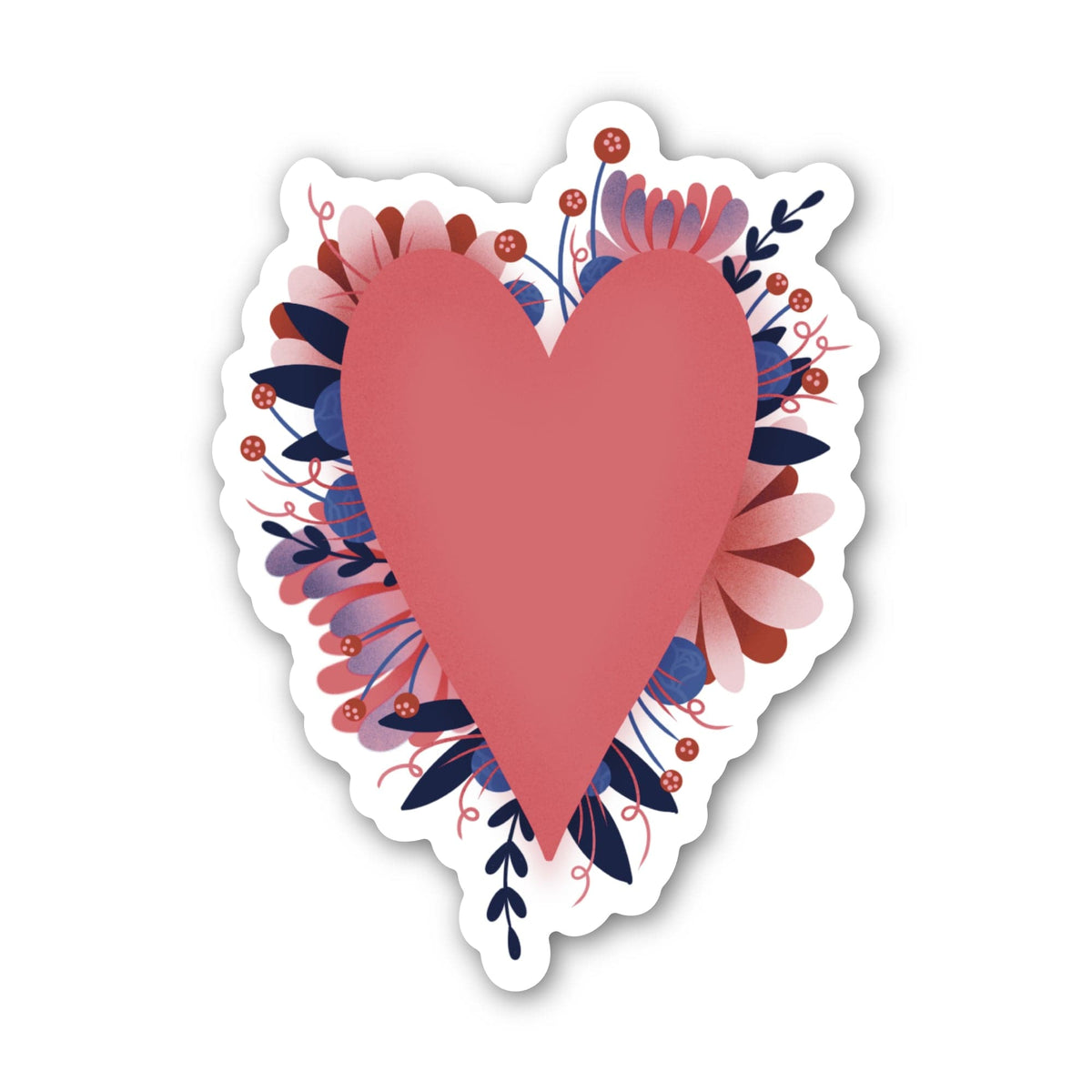 Growing Heart Sticker Heart Bloom Sticker – Big Moods