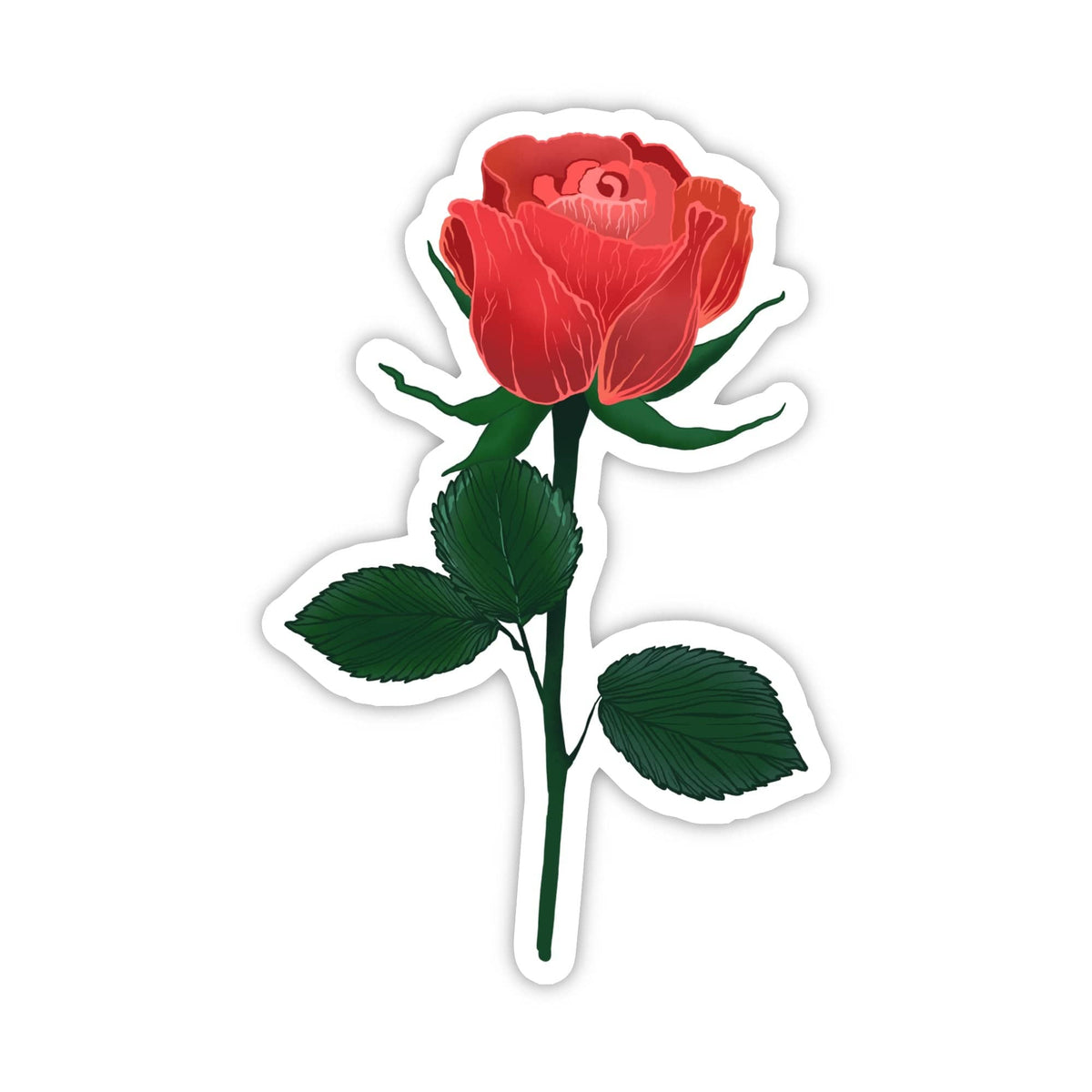 Rose Flower Sticker – Big Moods