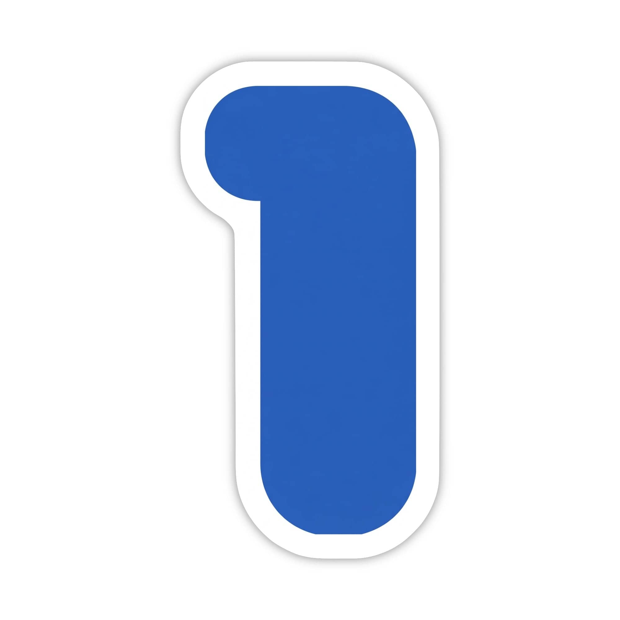 Issue Number 1 Sticker Number '1' Blue Sticker – Big Moods