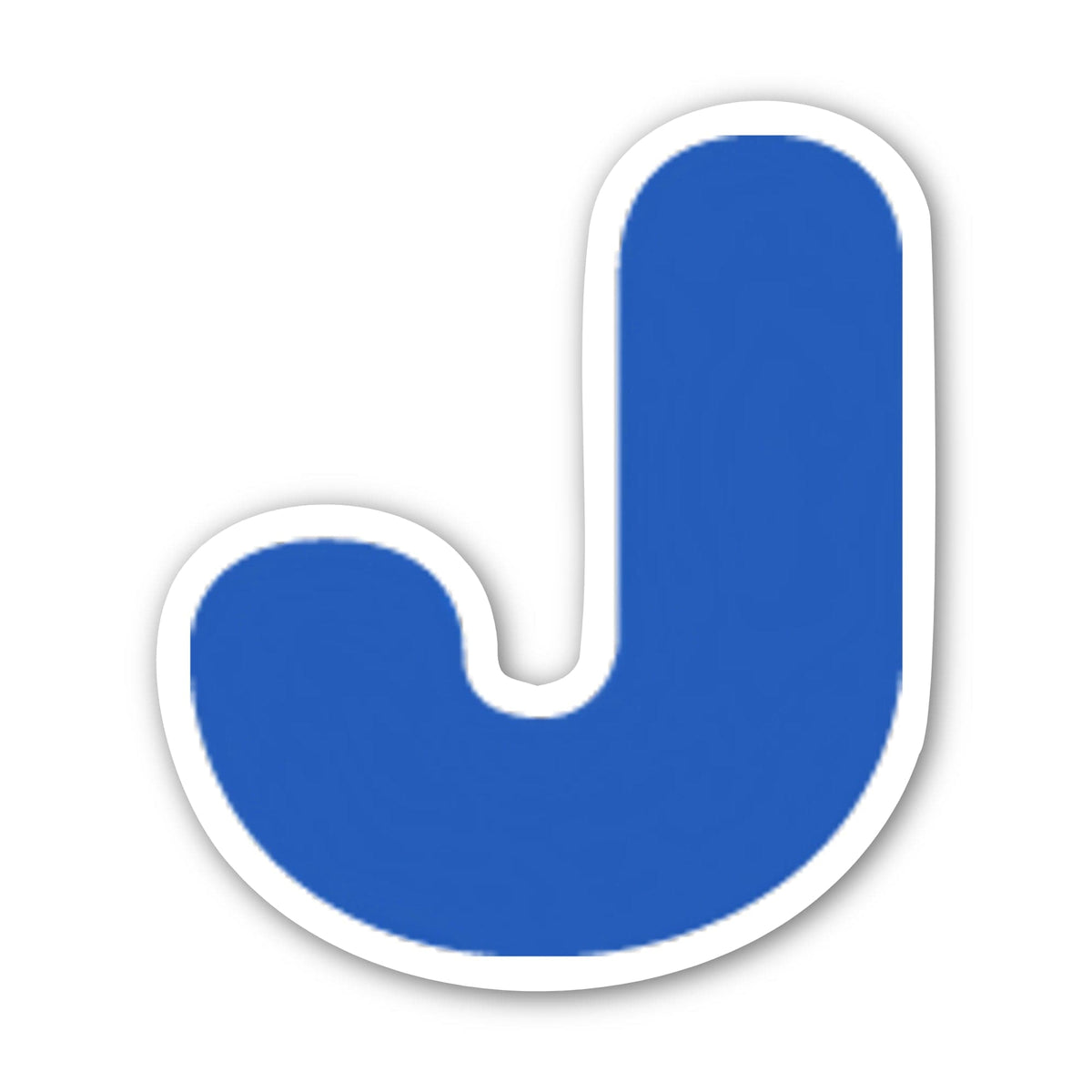 Letter 'J' Uppercase Blue Alphabet Sticker – Big Moods