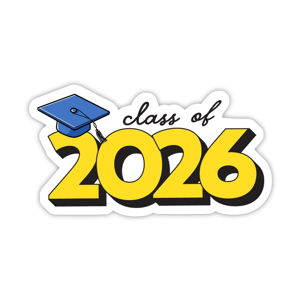 Class of 2026 Yellow Graduation Sticker – Big Moods