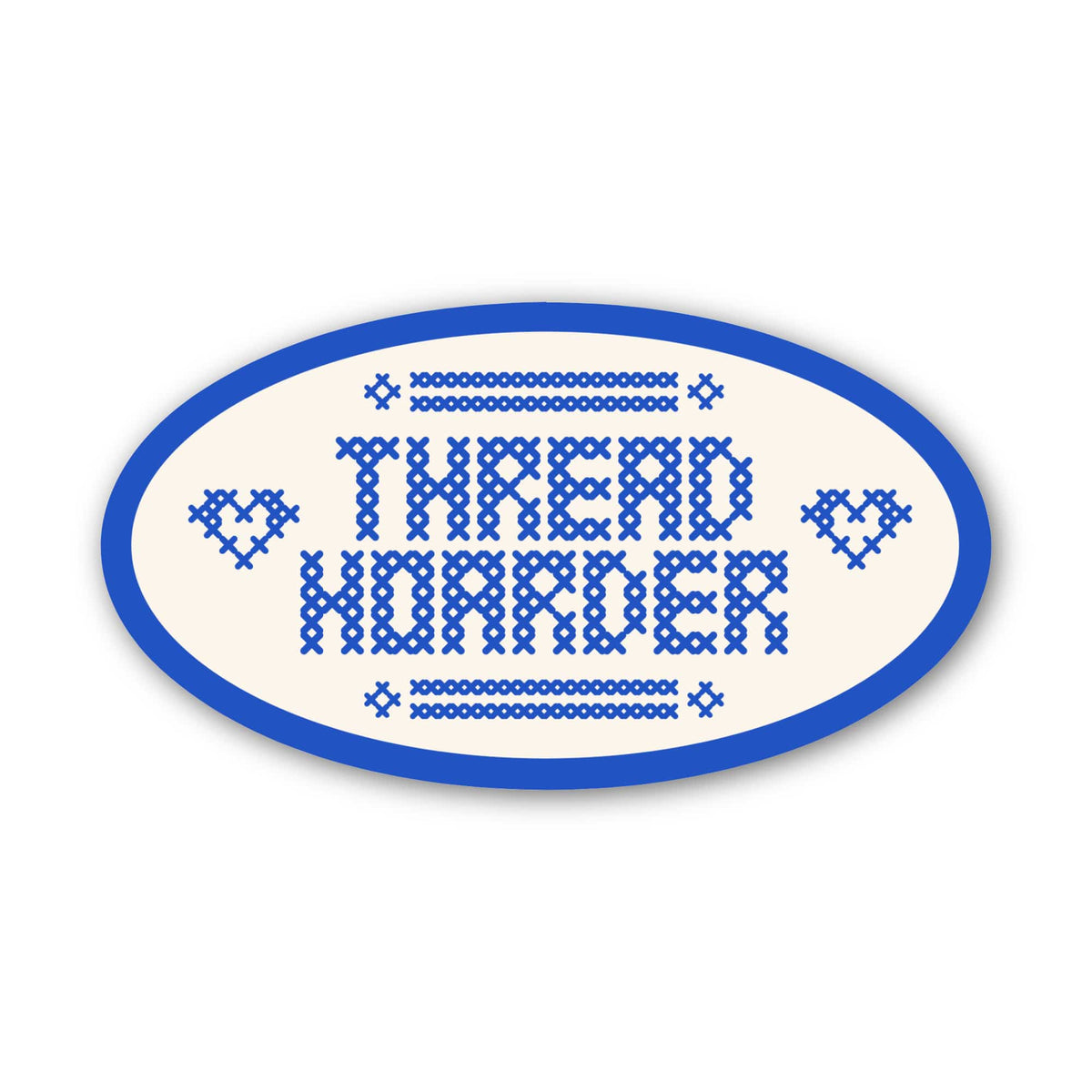 Left Hand Thread Warning Sticker Thread Hoarder Needlepoint Sticker | Funny Gift for Stitcher – Big Moods