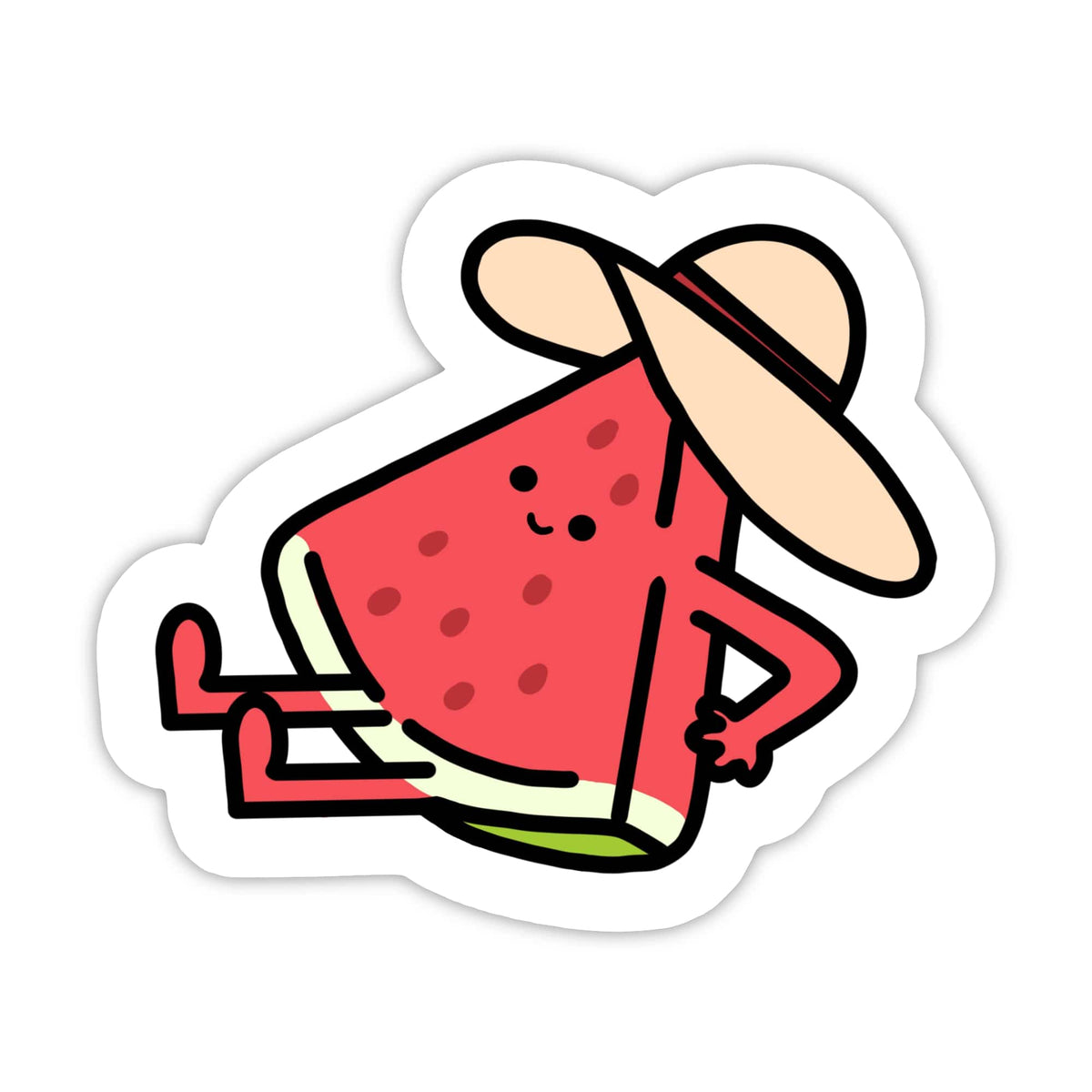 Beach Watermelon Vinyl Sticker | Cute Summer Gift – Big Moods