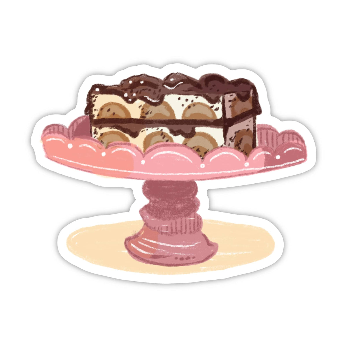 Tiramisu Dessert Food Sticker – Big Moods