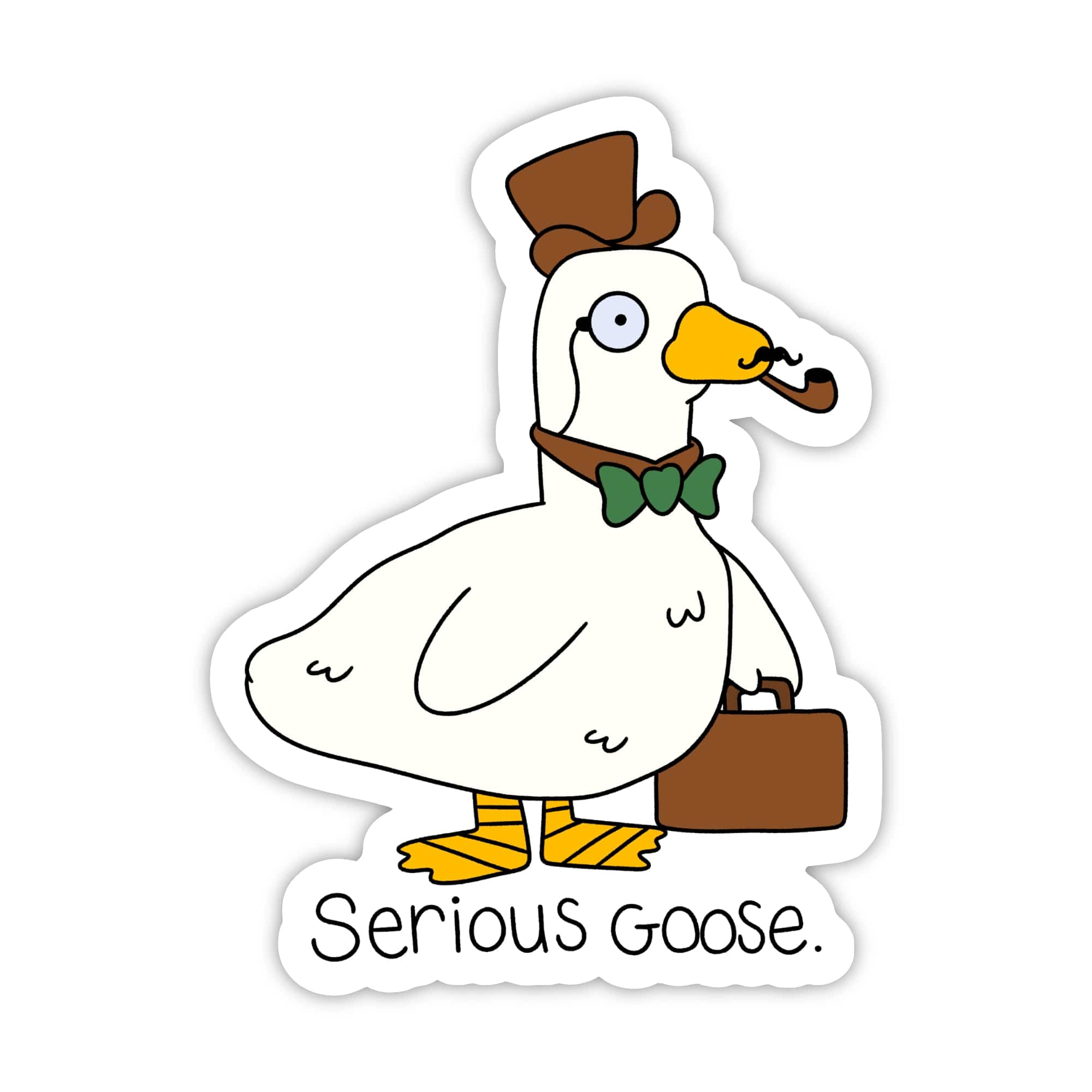 Serious Goose Funny Animal Sticker – Big Moods