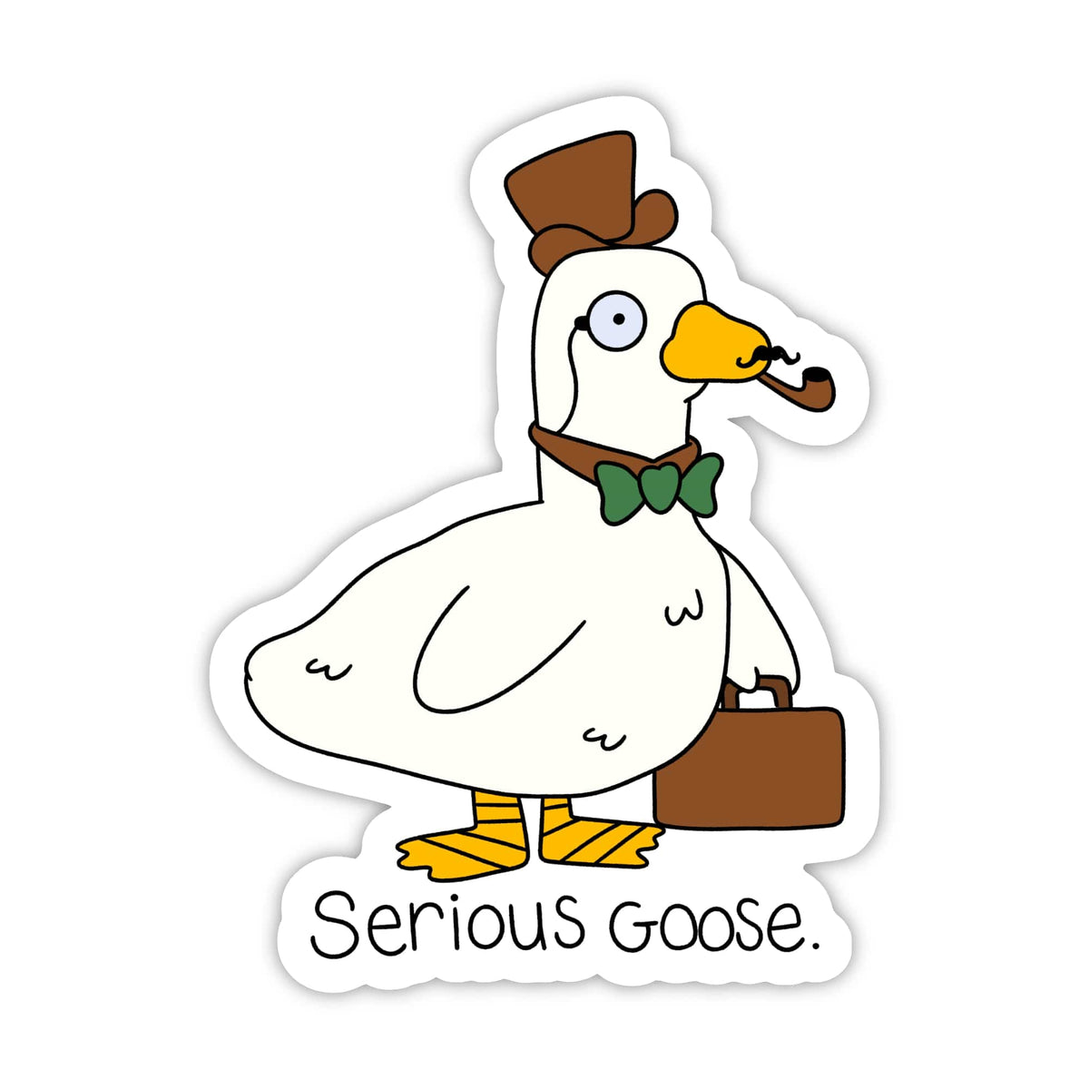 Serious Goose Funny Animal Sticker – Big Moods