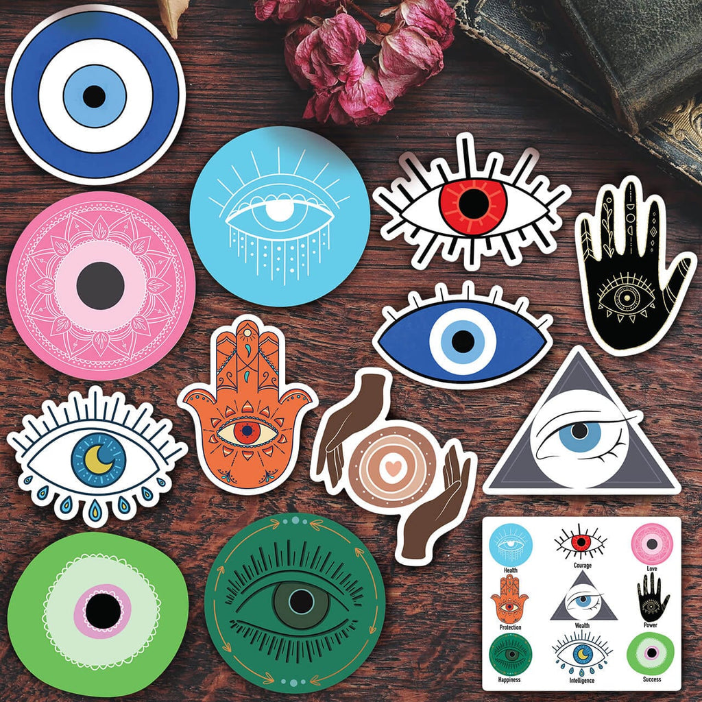 Evil Eye Stickers 13 Pack – Big Moods
