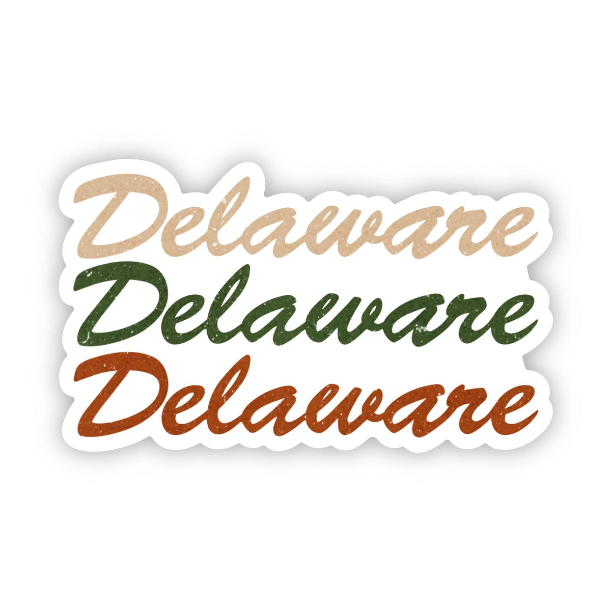 Delaware Text Delaware Text Sticker – Big Moods