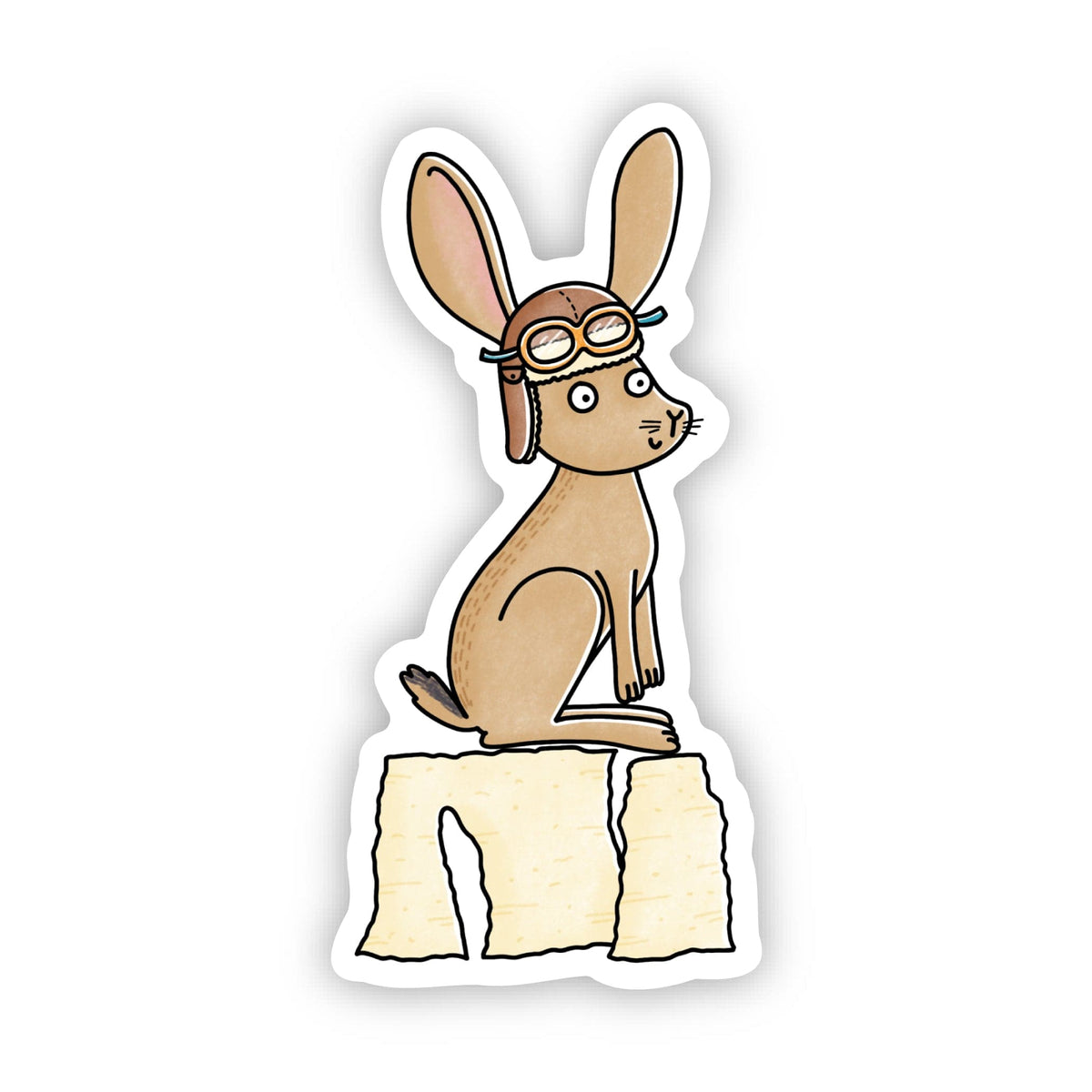 Kansas Rabbit Flight Helmet Kansas Sticker – Big Moods