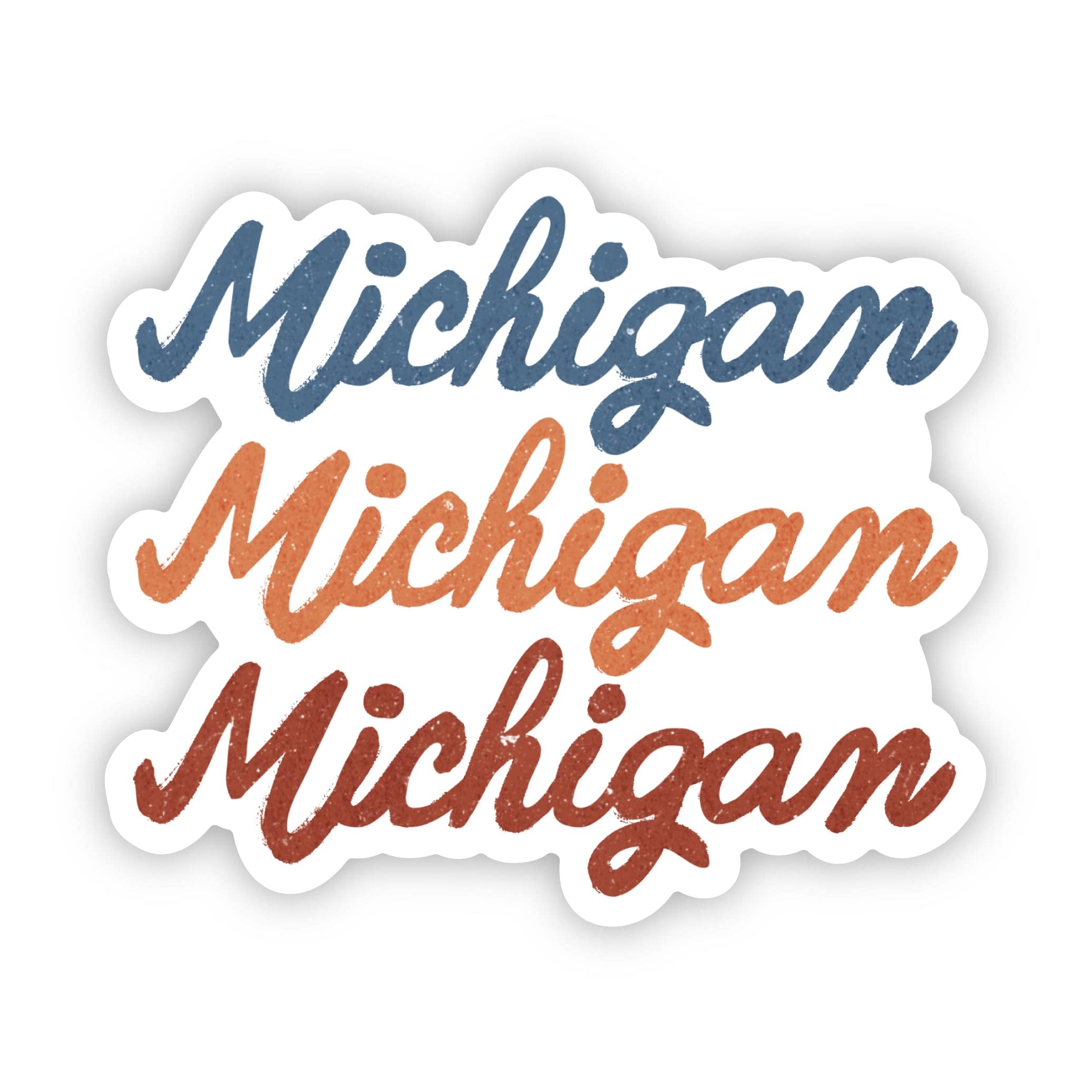 Michigan Text Michigan Text Sticker – Big Moods