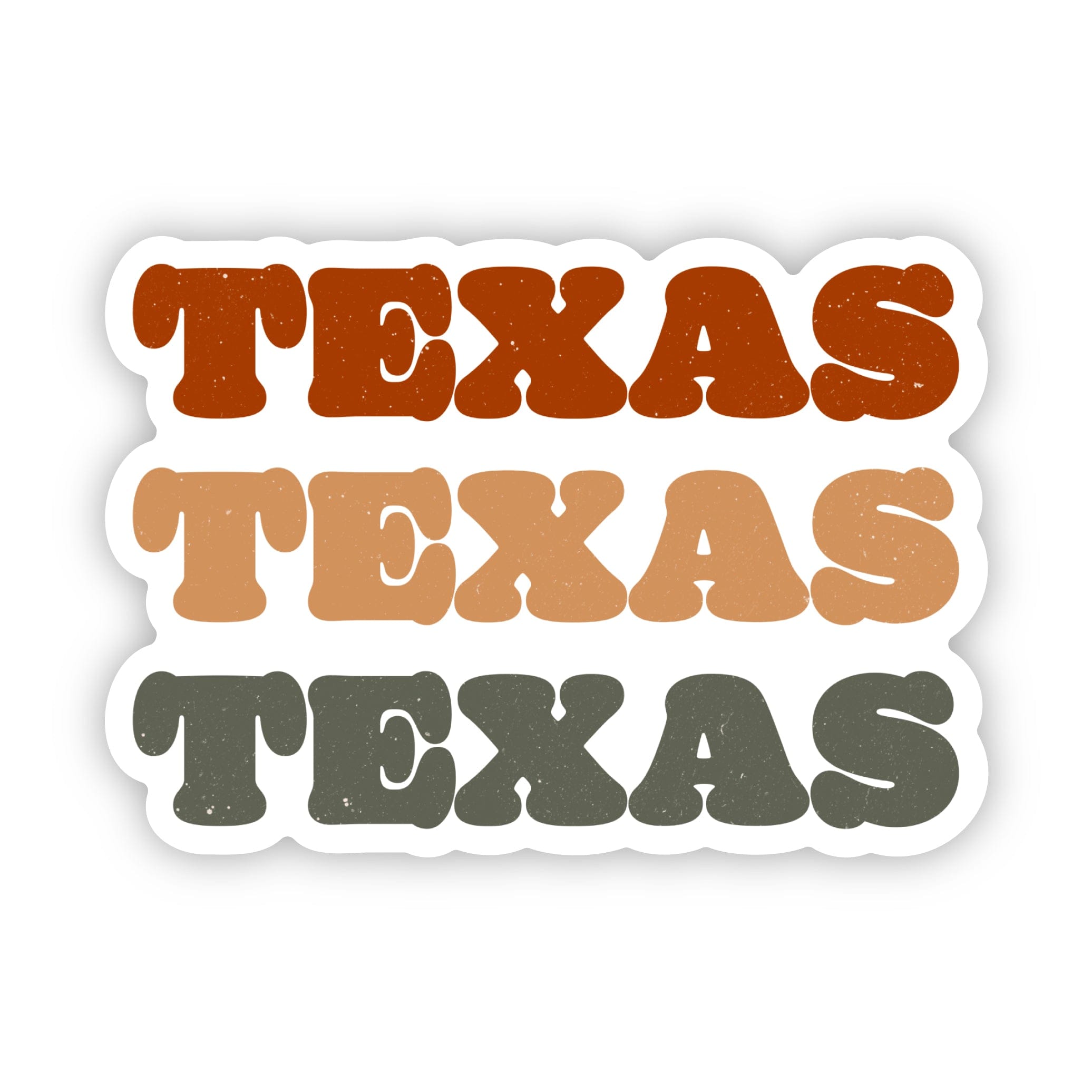 Texas Text Sticker – Big Moods