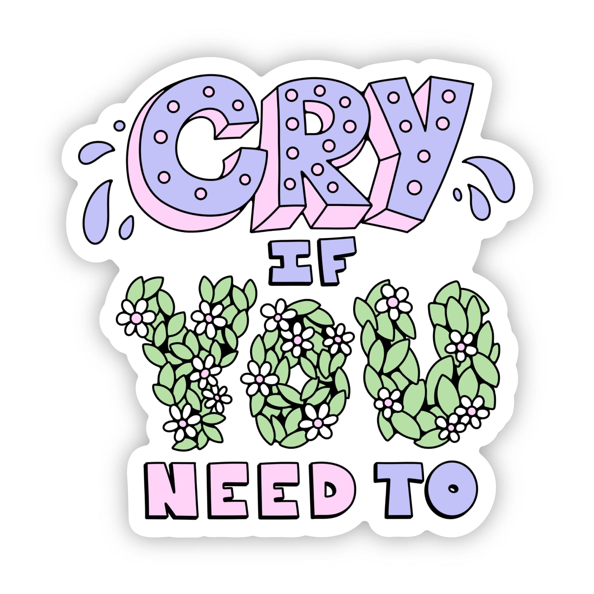 Cry Help Sticker