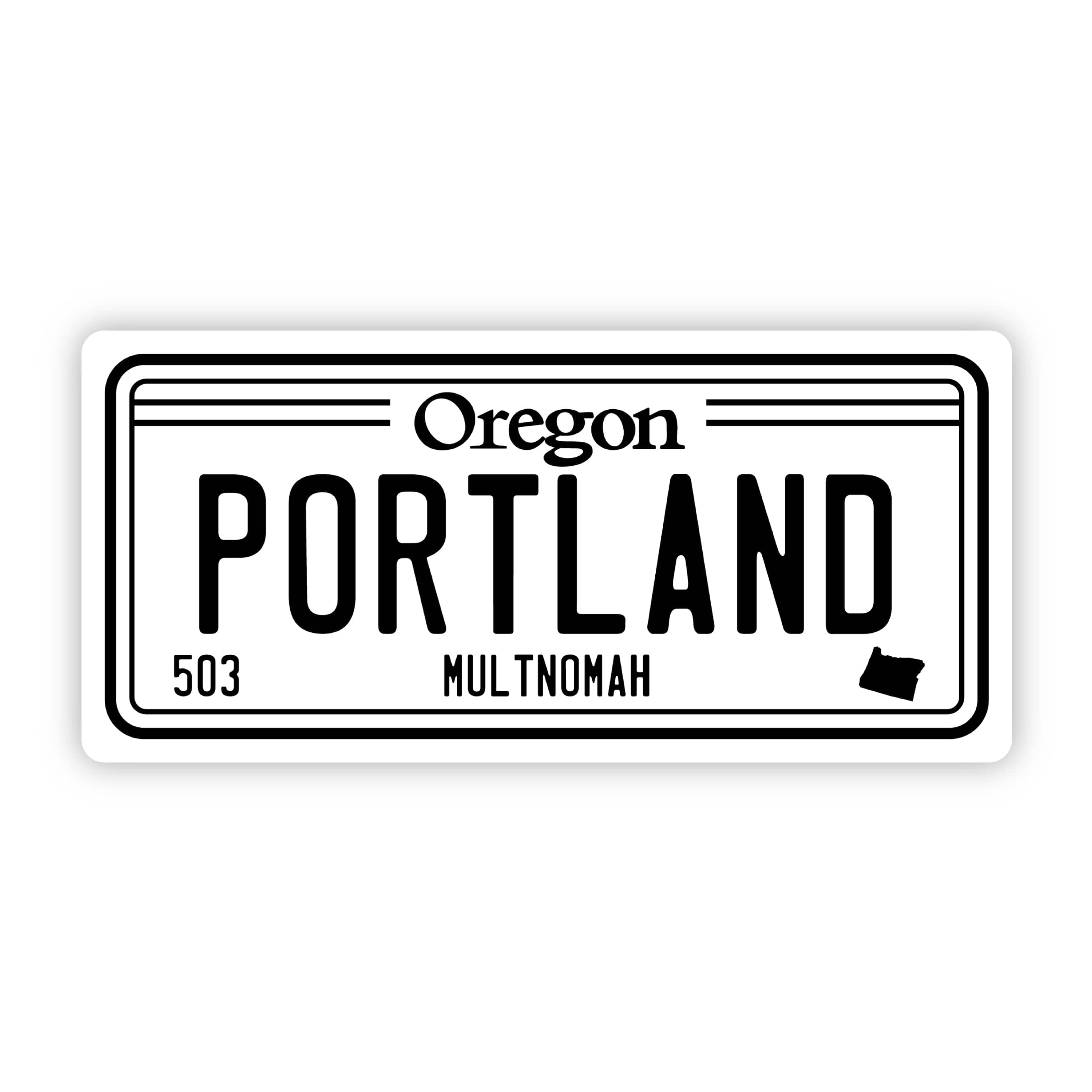 Portland Oregon 503 License Plate Sticker – Big Moods