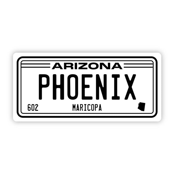 Aooo Demooo デモ音源 すりぃ サイン ポストカード ステッカー Phoenix Arizona 602 License Plate Sticker – Big Moods
