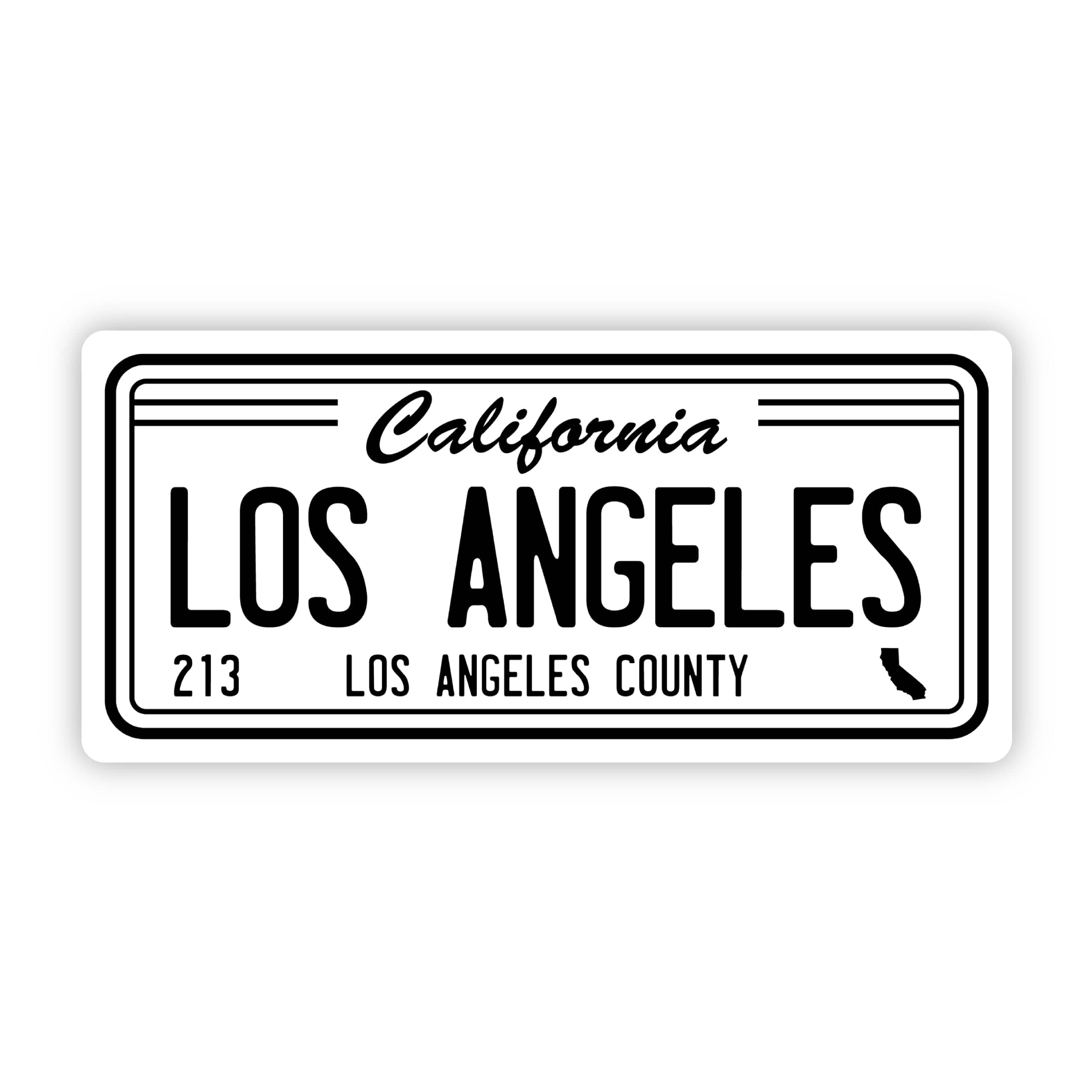 213 Sticker Los Angeles California 213 License Plate Sticker – Big Moods