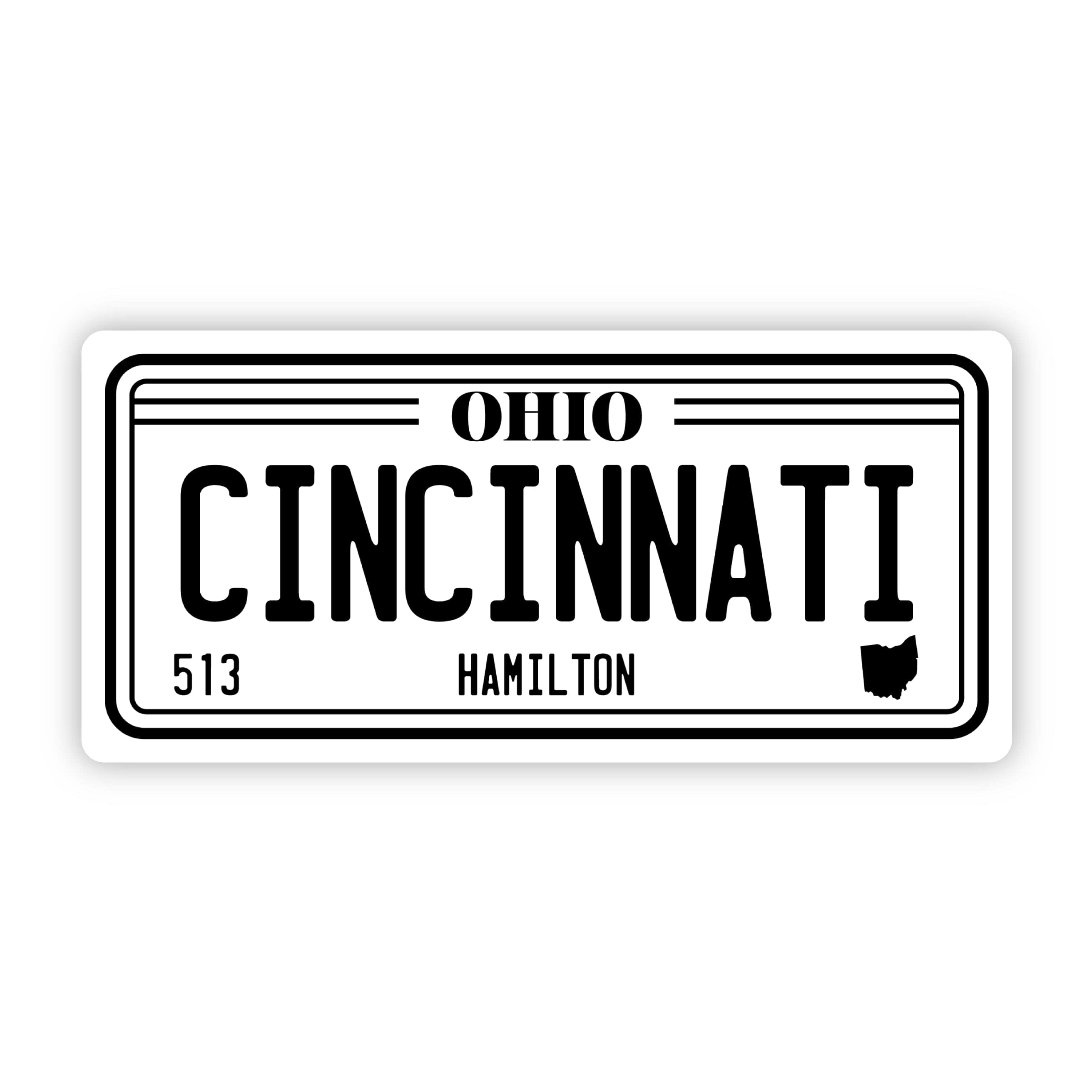 Cincinnati Ohio 513 License Plate Sticker – Big Moods
