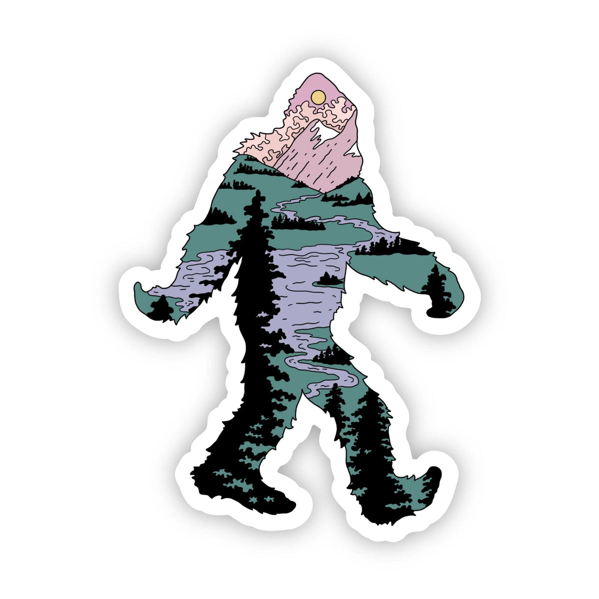 Bigfoot River Sticker - Big Moods