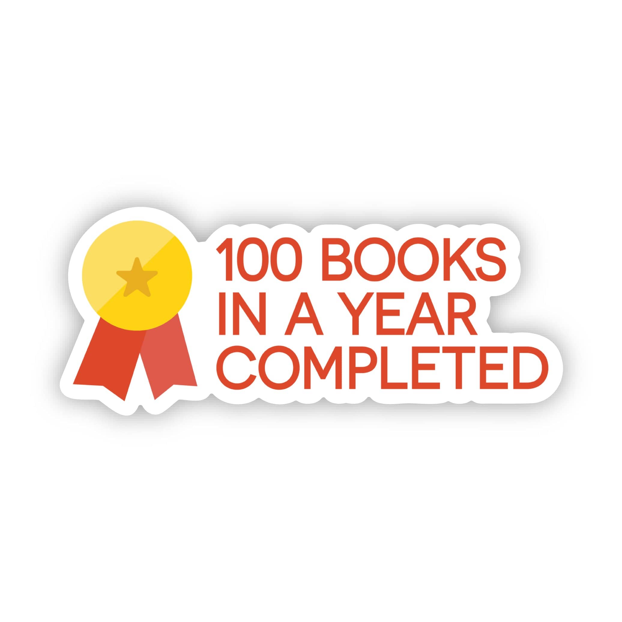 100 Books In A Year Achievement Sticker