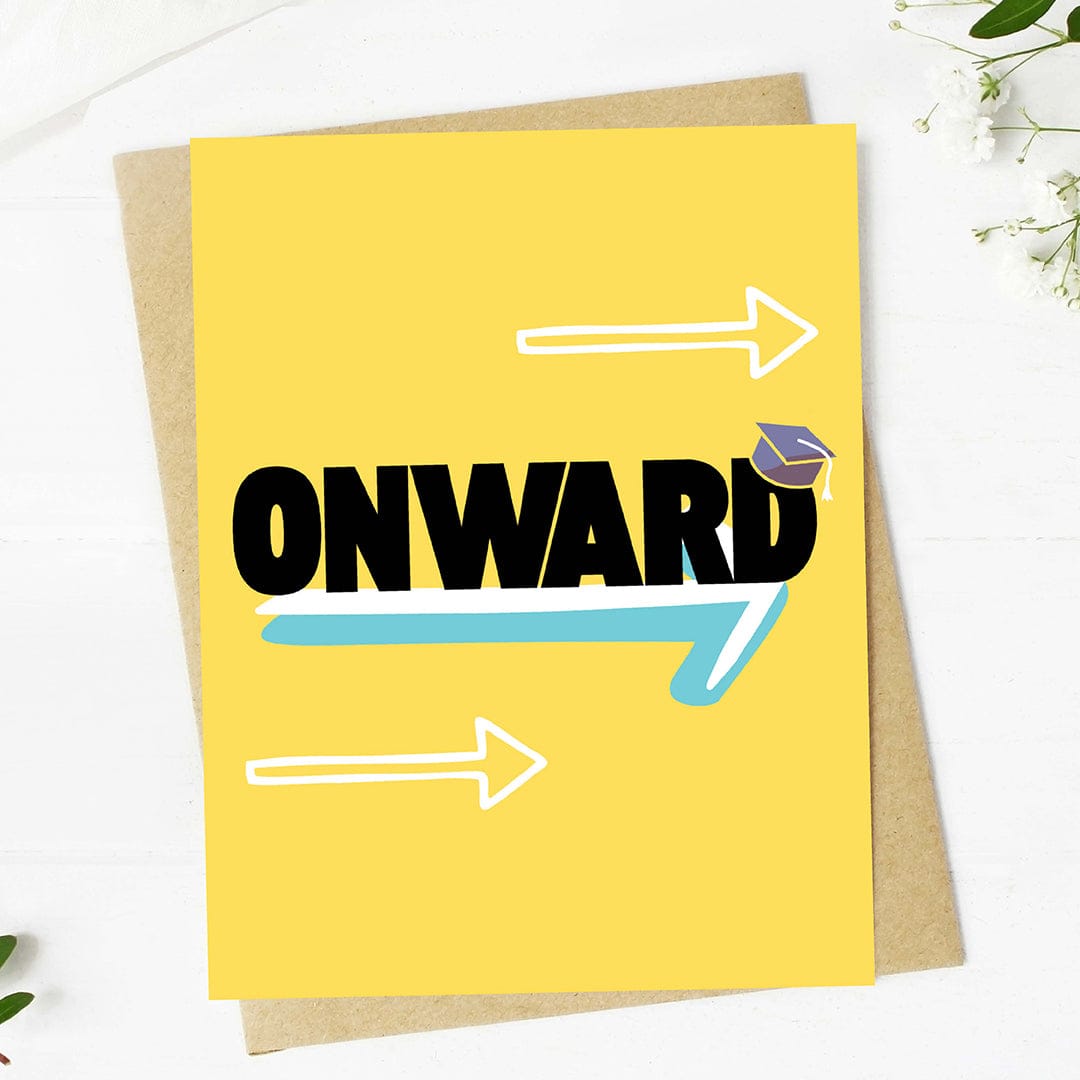 Onward Grad Cap Graduation Card – Big Moods