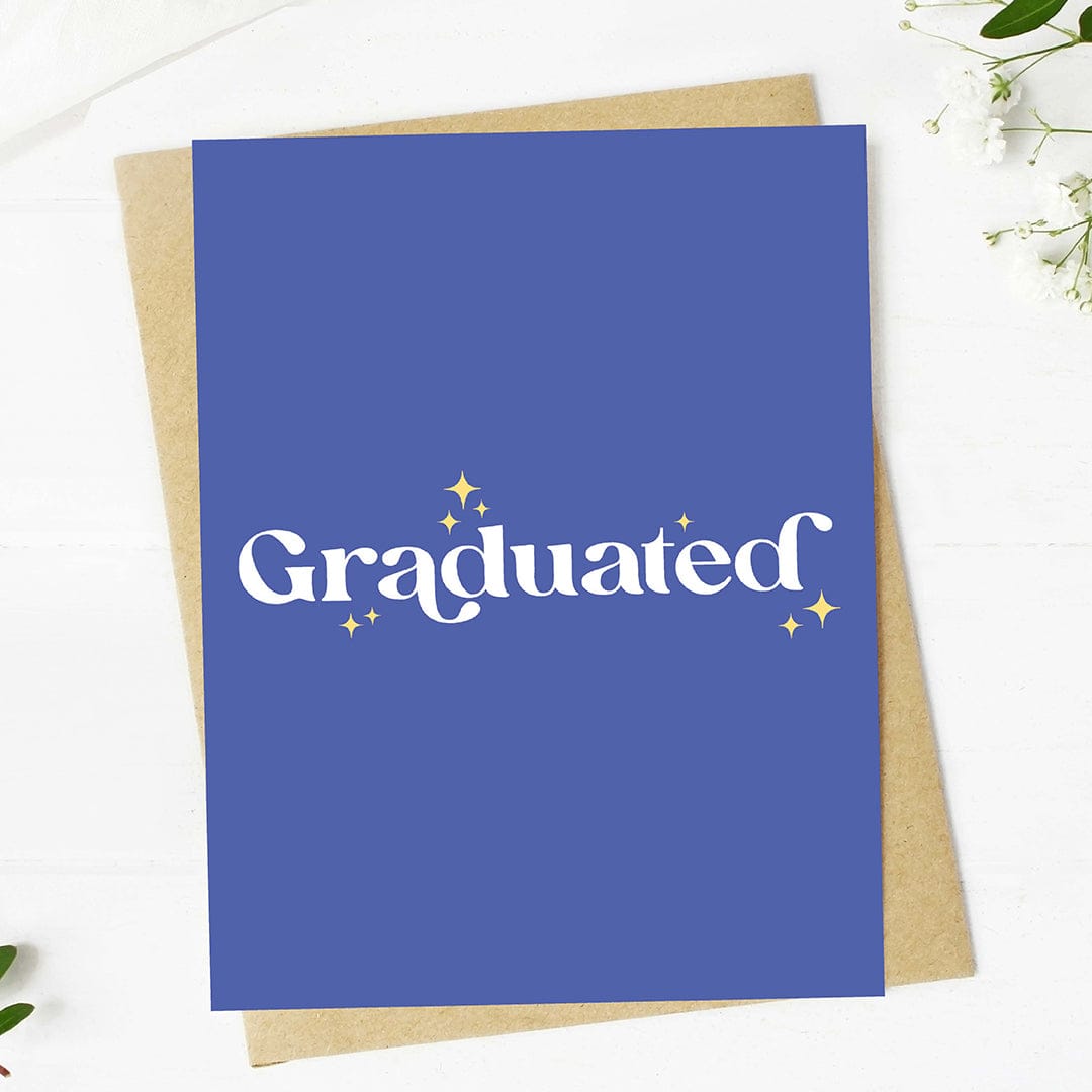 Graduated Stars Text Graduation Card – Big Moods